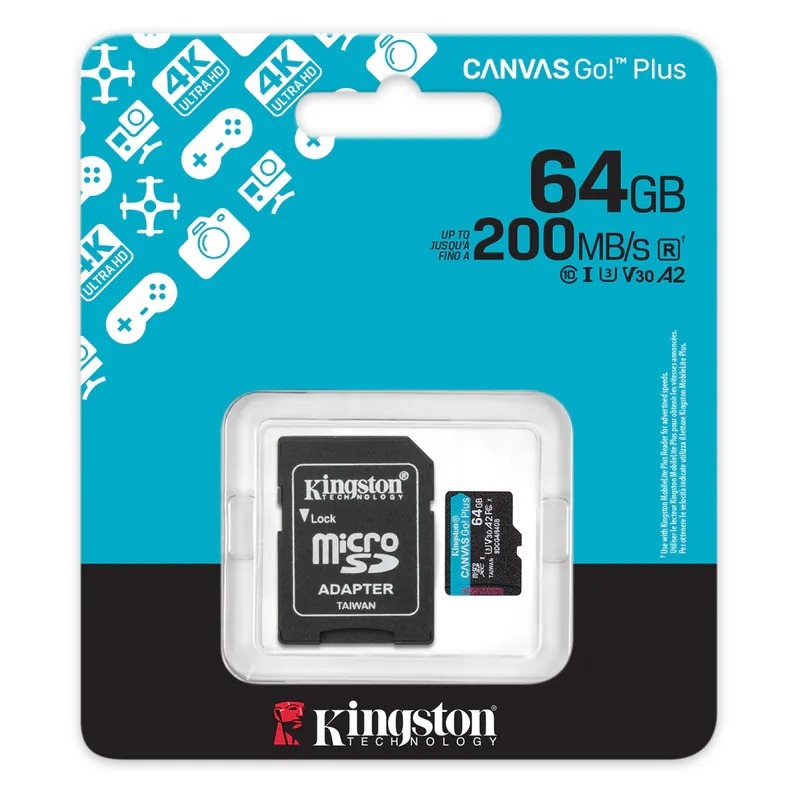 Kingston Canvas Go! Plus microSD Memory Card SDCG4
