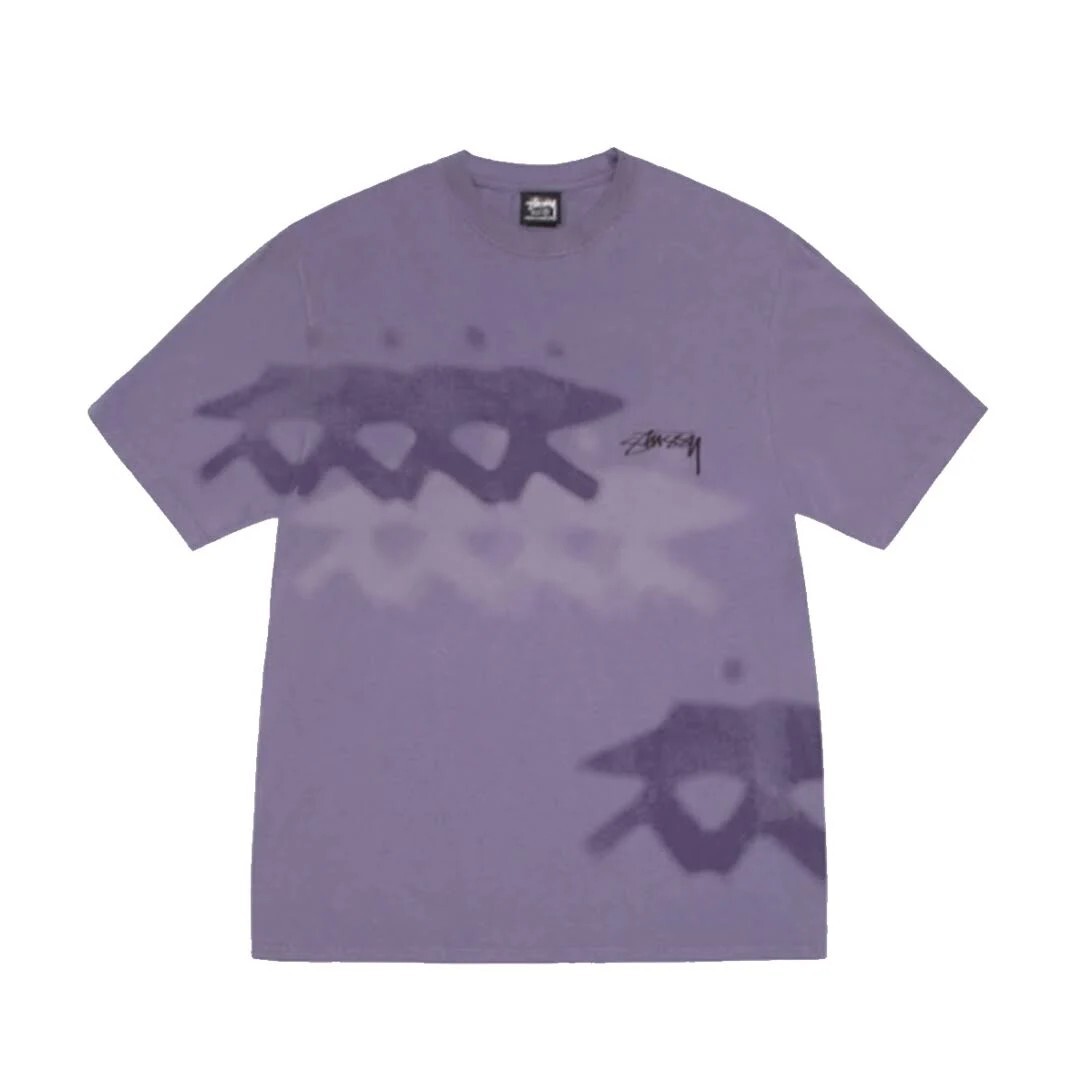 Stussy Low Tide Tee Pigment Dyed 渲染殘影