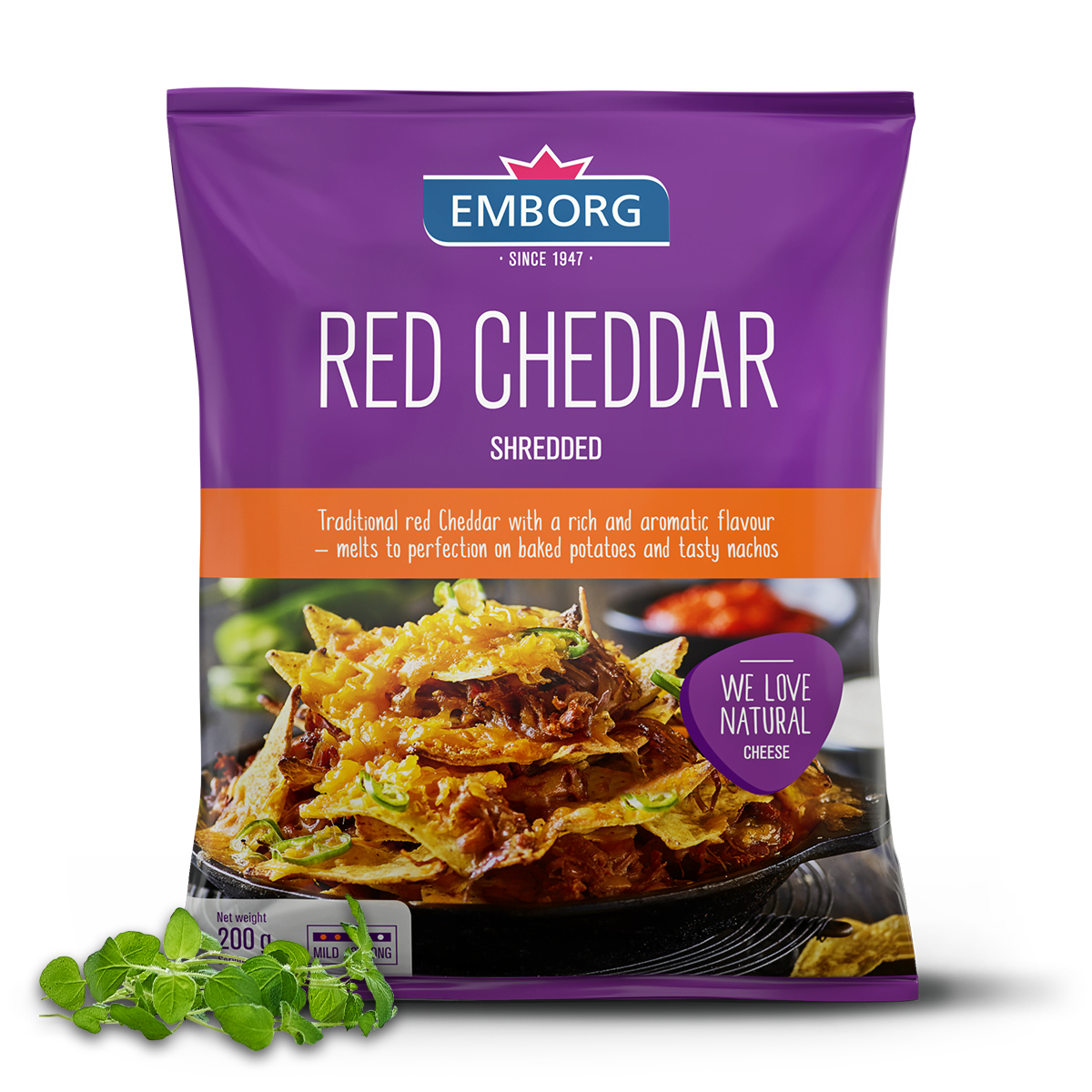 [Chilled] Emborg Natural Shredded Red Cheddar 200g