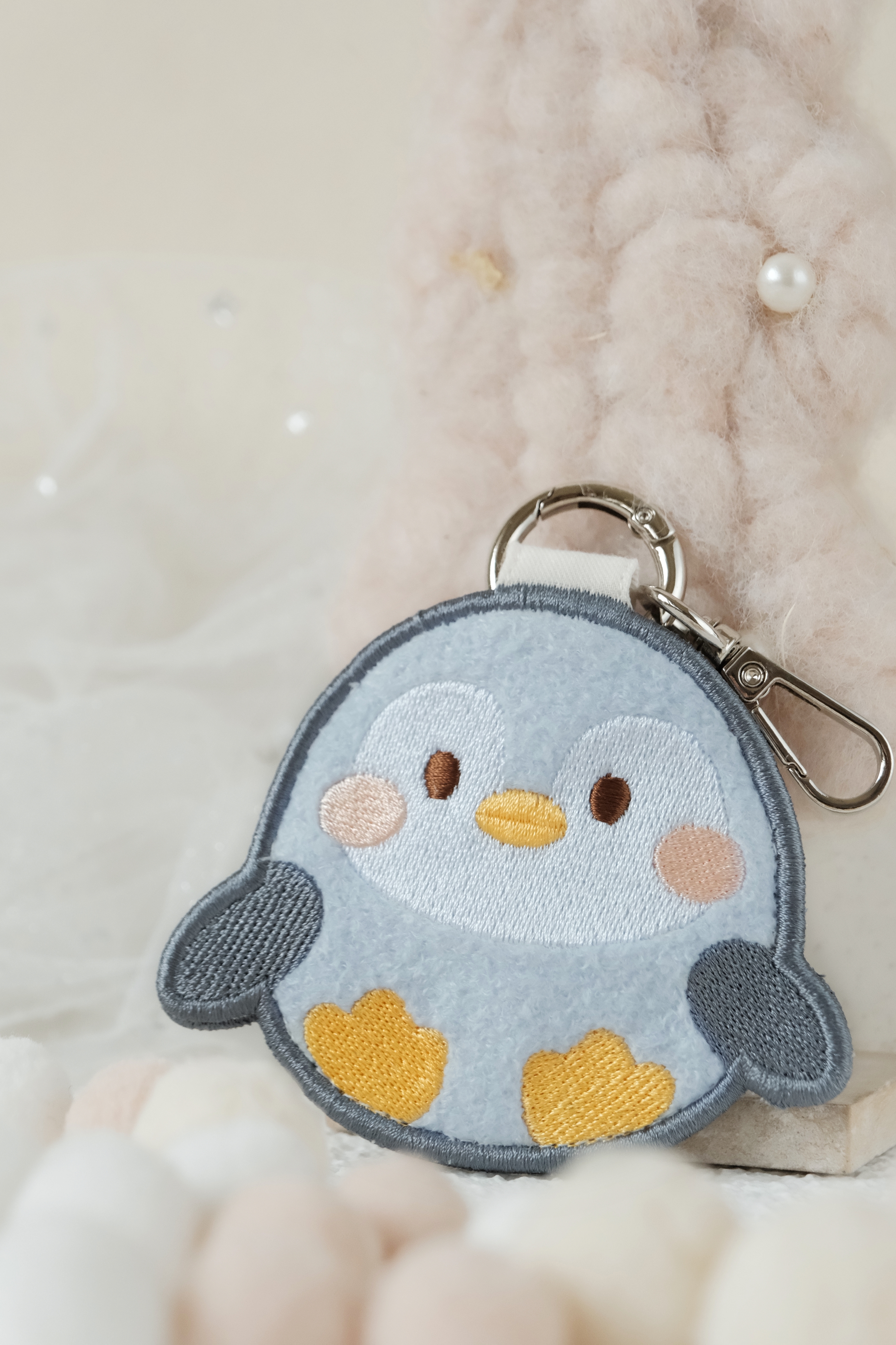 Hi Y.P store-刺繡鑰匙圈-獨家設計-企鵝