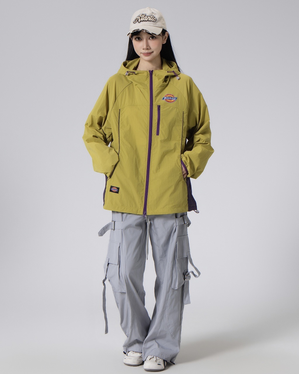 #預購 Dickies UPF50+ 美式復古 抗紫外線 防潑水 拼接撞色 印花連帽外套 DKU262NSS080-DKS 六色