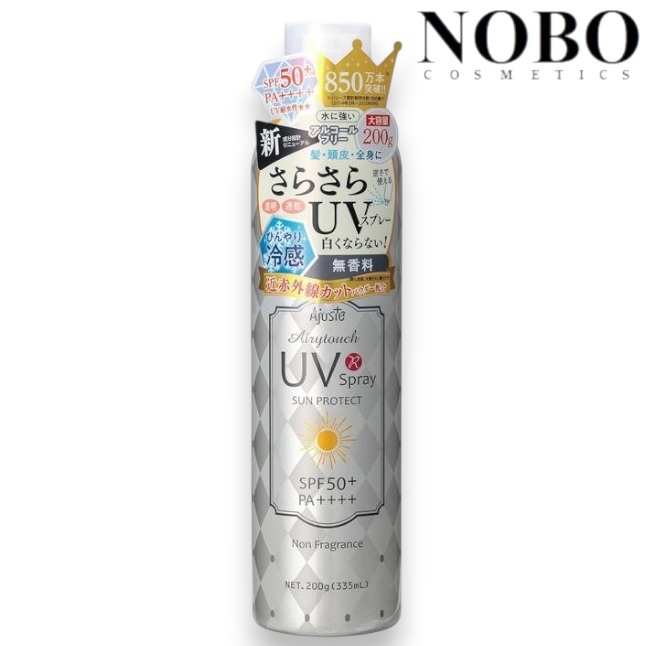 Ajuste - 愛伽絲 - Airy Touch - 全方位防曬涼感噴霧 [#無香版] Spf50+/Pa++++ 200g/335ml [#668780838] (平行進口)