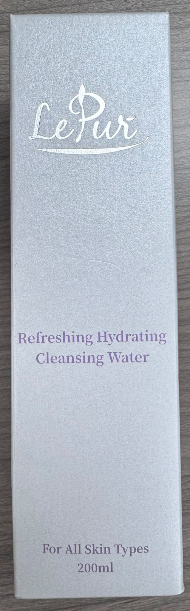 PP2026-W35 LePur 清潔保濕卸妝水 200ml Refreshing Hydrating Cleansing Water EXP:2027/10/30