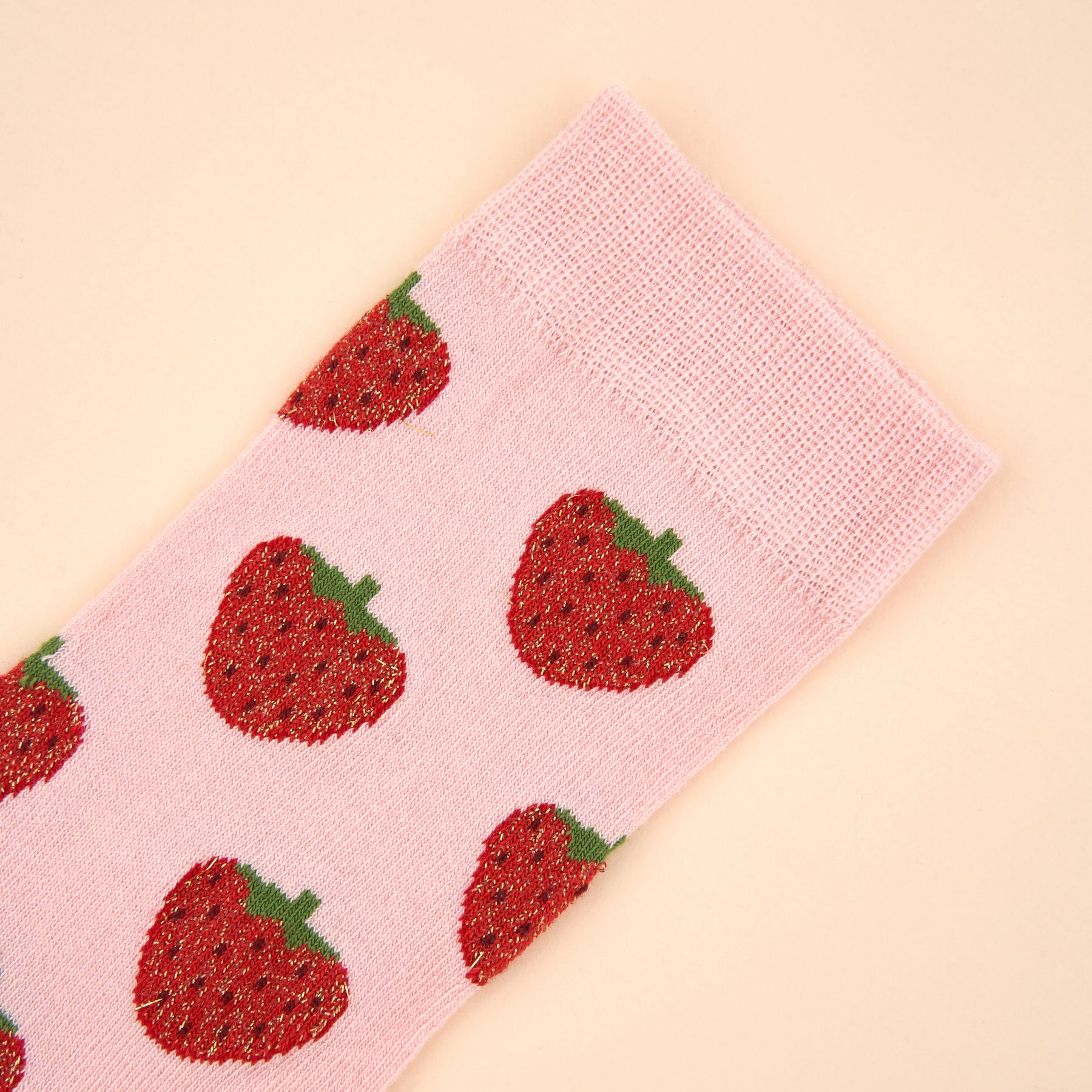 Glittery Strawberry Socks｜Coucou Suzette