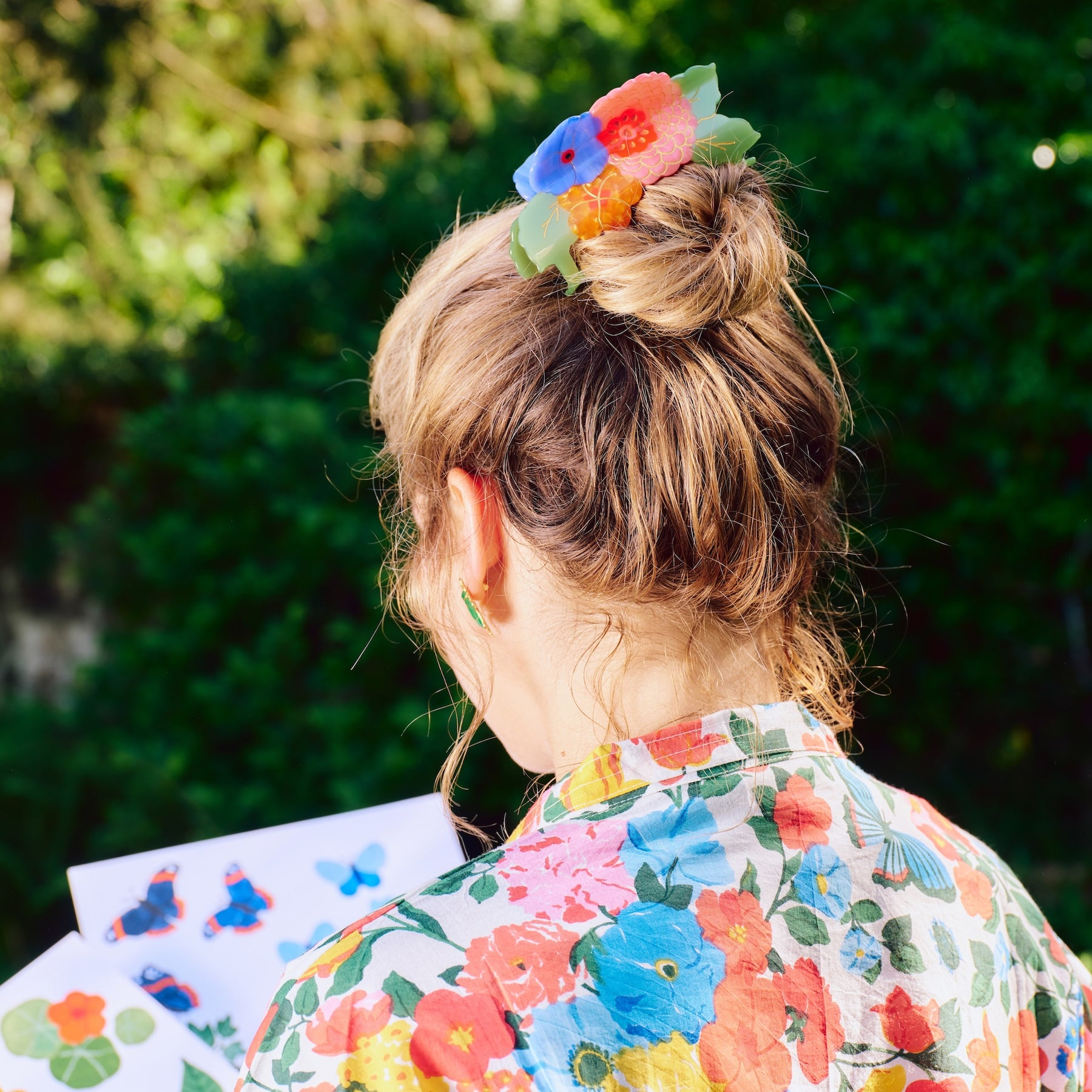 Large Flower Bouquet Hair Claw｜Coucou Suzette