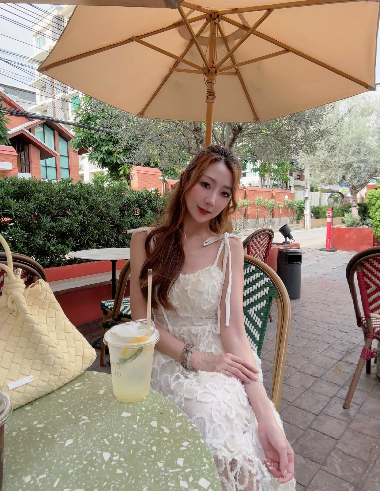 MADE IN THAILAND🇳🇱 THE TEXTURE FLORAL LACE CAMI DRESS 260813 260814