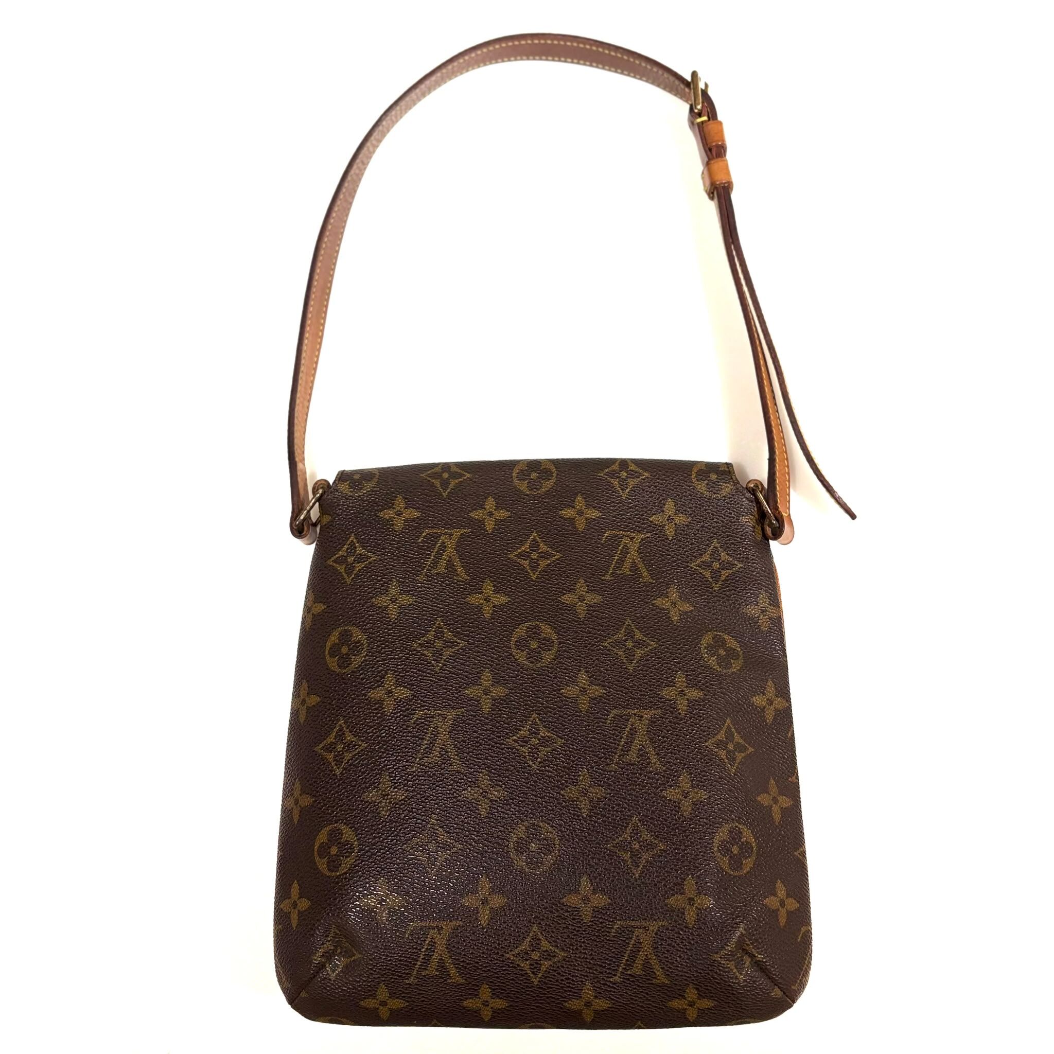 95%NEW二手LV Musette Salsa Vintage 啡色帆布Monogram ,王菲包 #香榭站正品