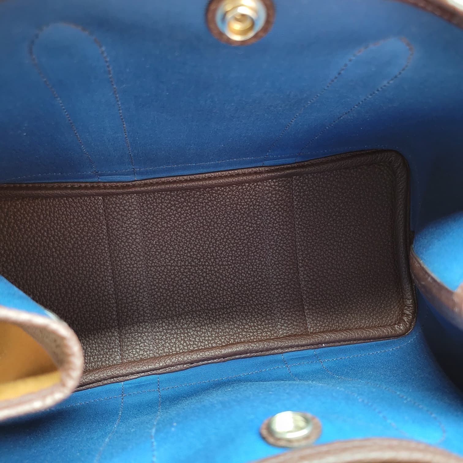 UNUSED HERMES GARDEN PARTY 30 Alezan/Bleu Outremer/Rouge 栗子色