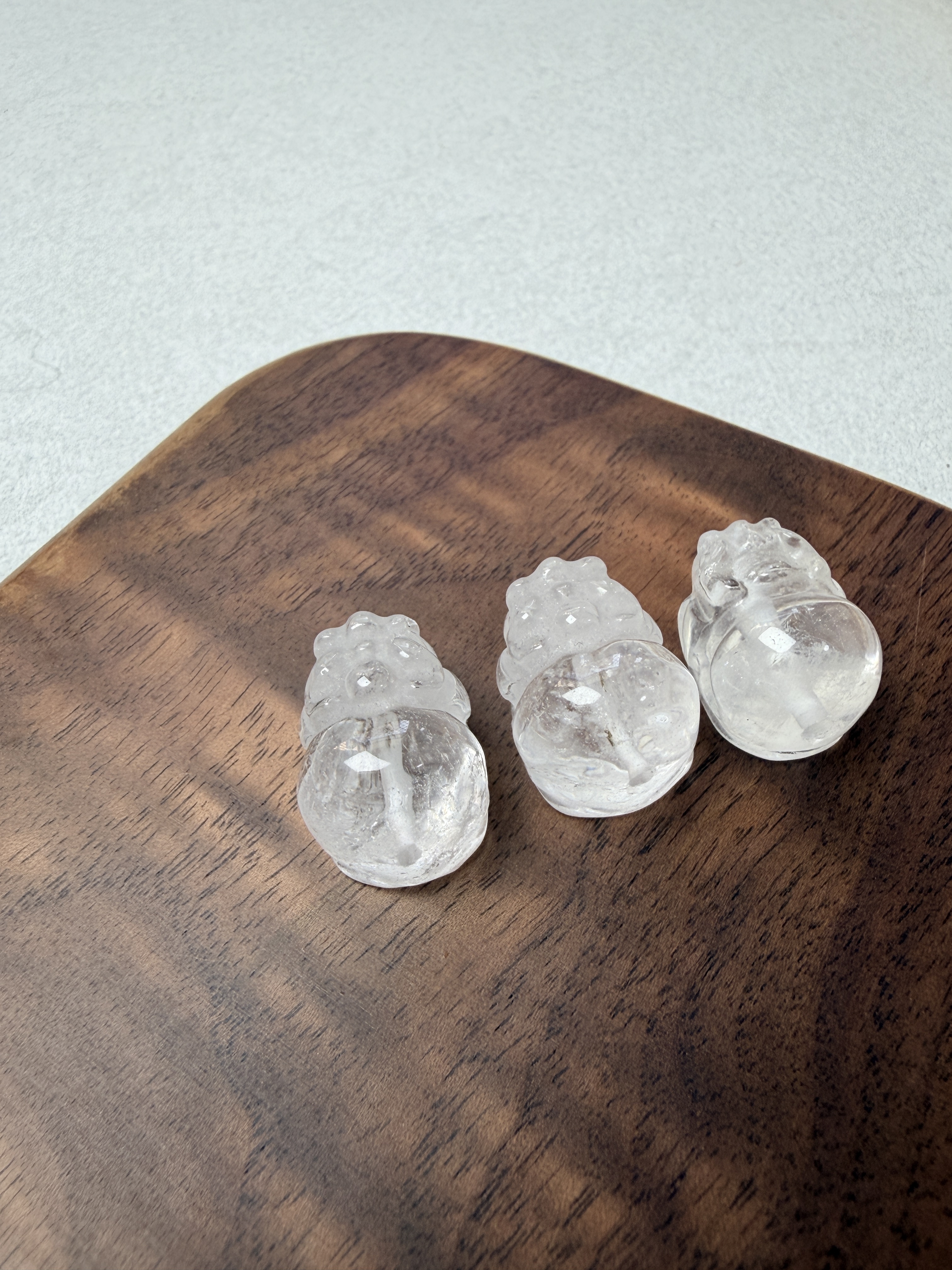 貔貅 白水晶 雕刻件 DIY通孔 ｜淨化 招財