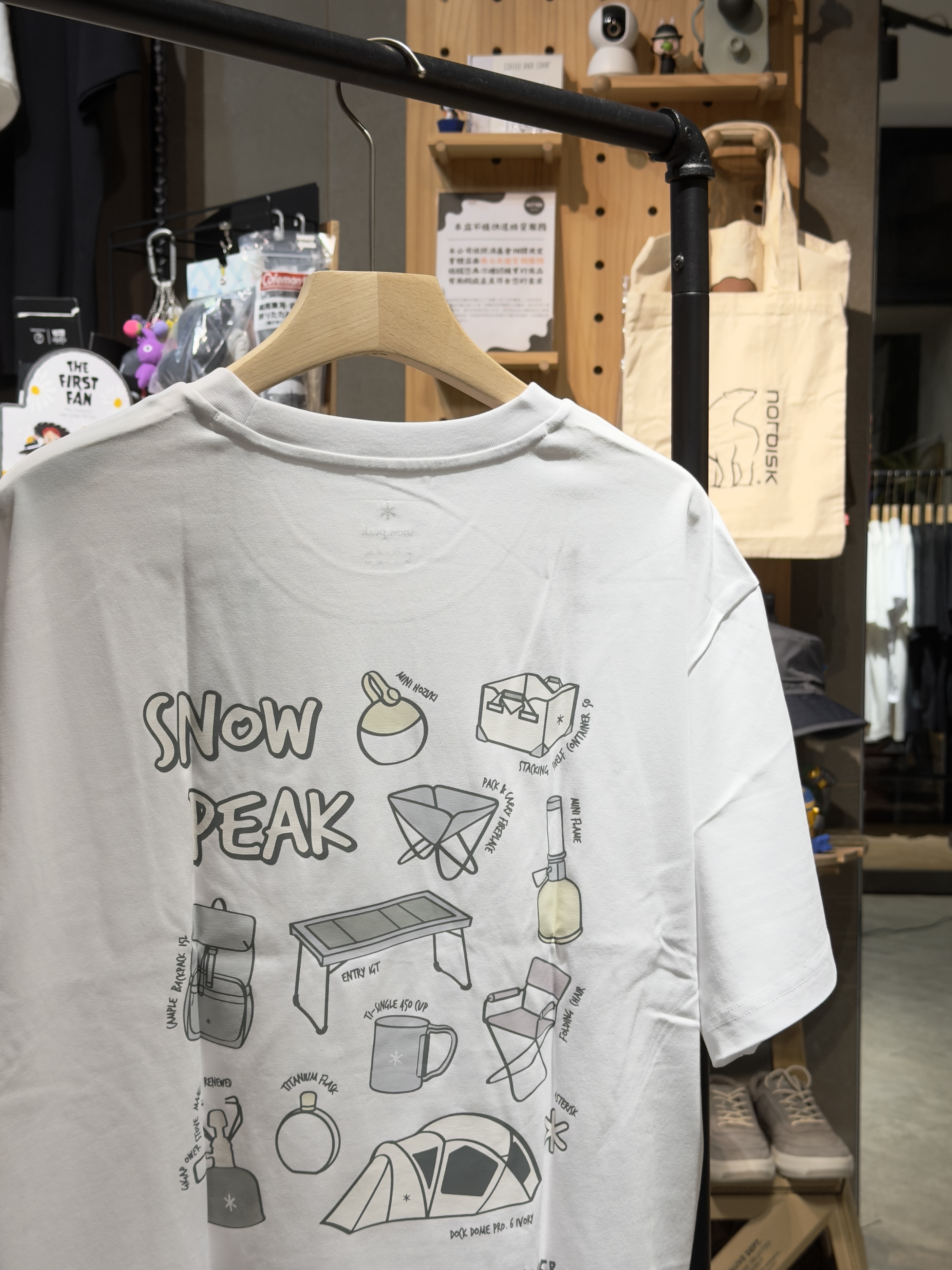 【零碼折扣】Snow Peak Aerocool Gear Short Sleeve T-shirt 25SS 俏皮露營用品圖像 短tee S25MMFTS78 涼感 速乾