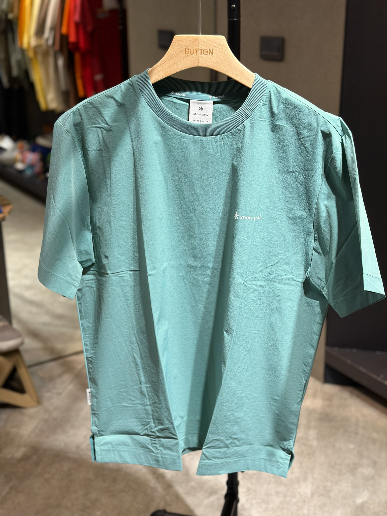 【零碼折扣】Snow Peak Thin Tech Basic Short Sleeve T-shirt  尼龍文字標語短tee S25MUSTS31 S24MUSTS31