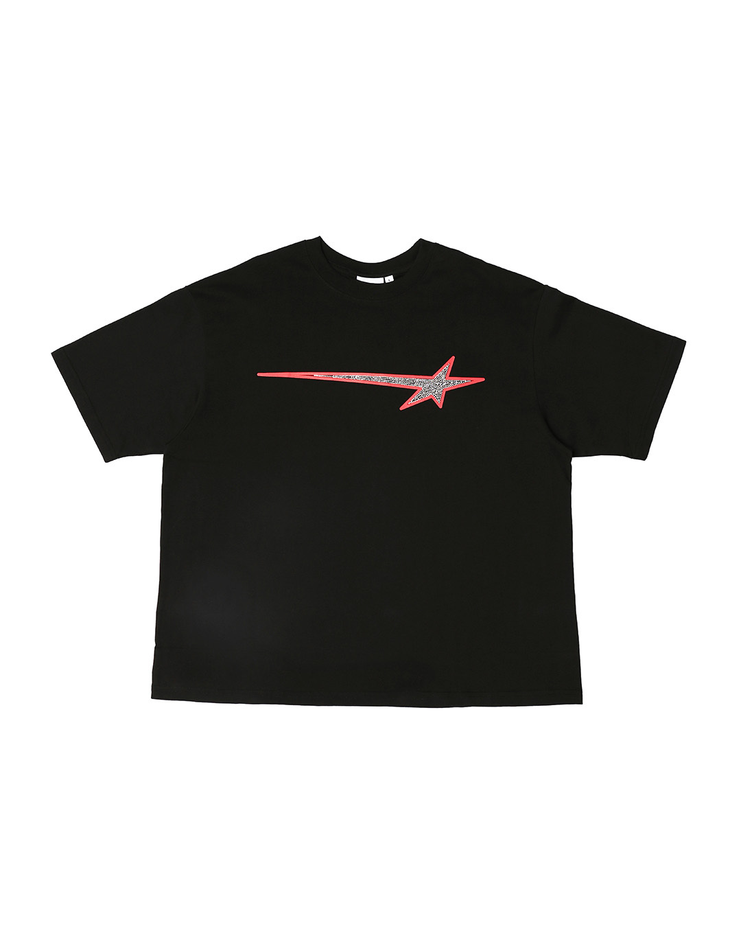 MTA｜Rhinestone Boxy T-shirt (Black)