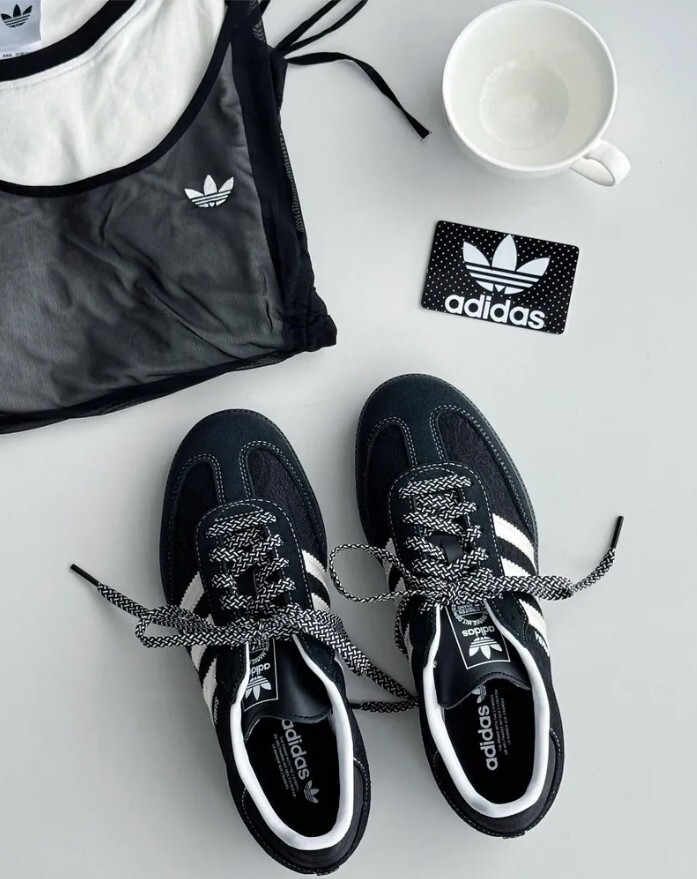 【預購】ADIDAS SAMBA OG 蕾絲 黑色 黑銀  女鞋 KH7842
