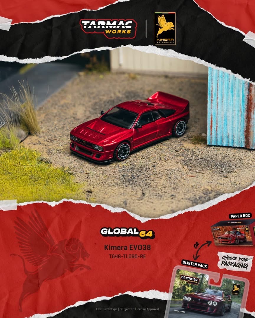 預訂PreOrder- Tarmac Works Kimera EVO38 Red