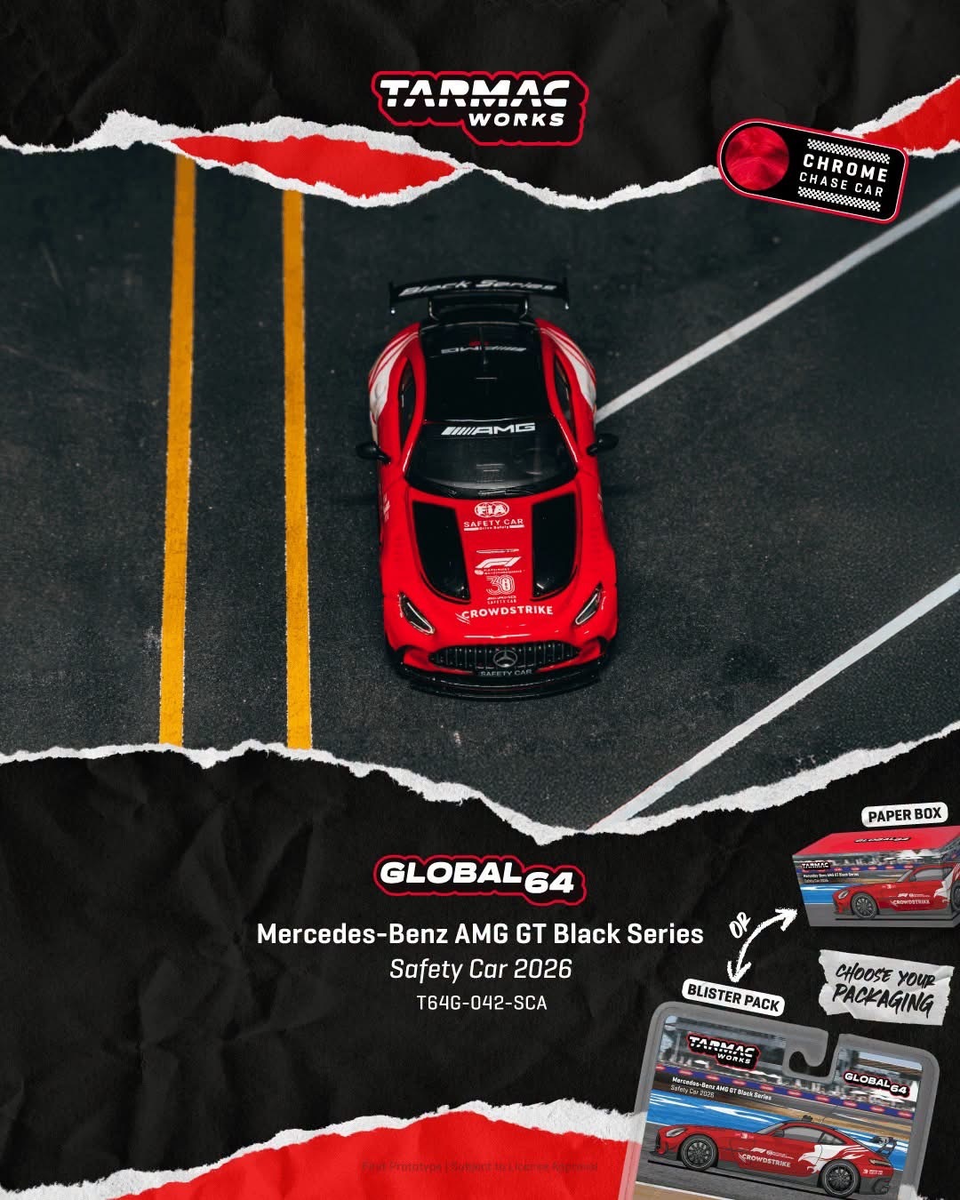 預訂PreOrder- Tarmac Works Mercedes-Benz AMG GT Black Series Safety Car 2026