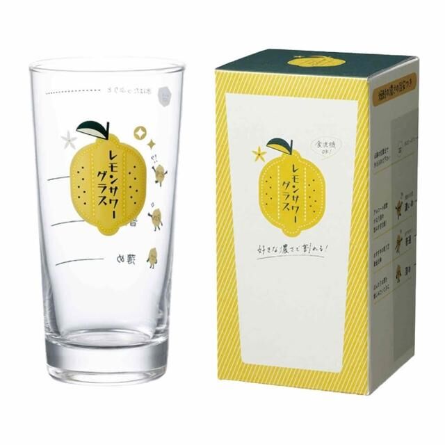 檸檬沙瓦 435ml玻璃杯｜日本製 東洋佐佐木