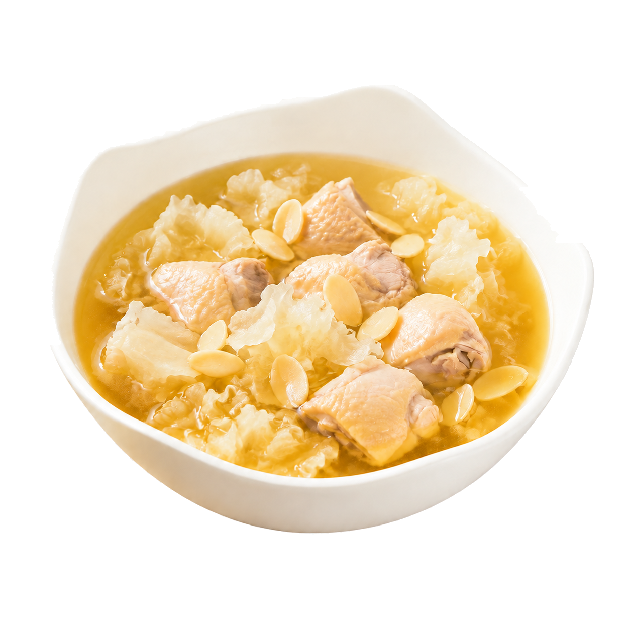 杏耳煲雞湯湯品圖