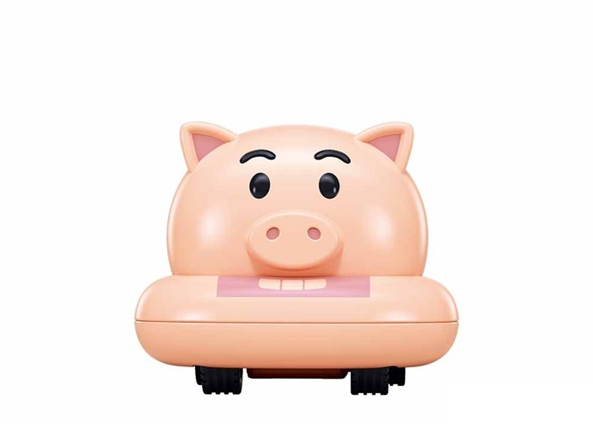 【迪士尼】Tsum Tsum 組裝迴力車 火腿 strc