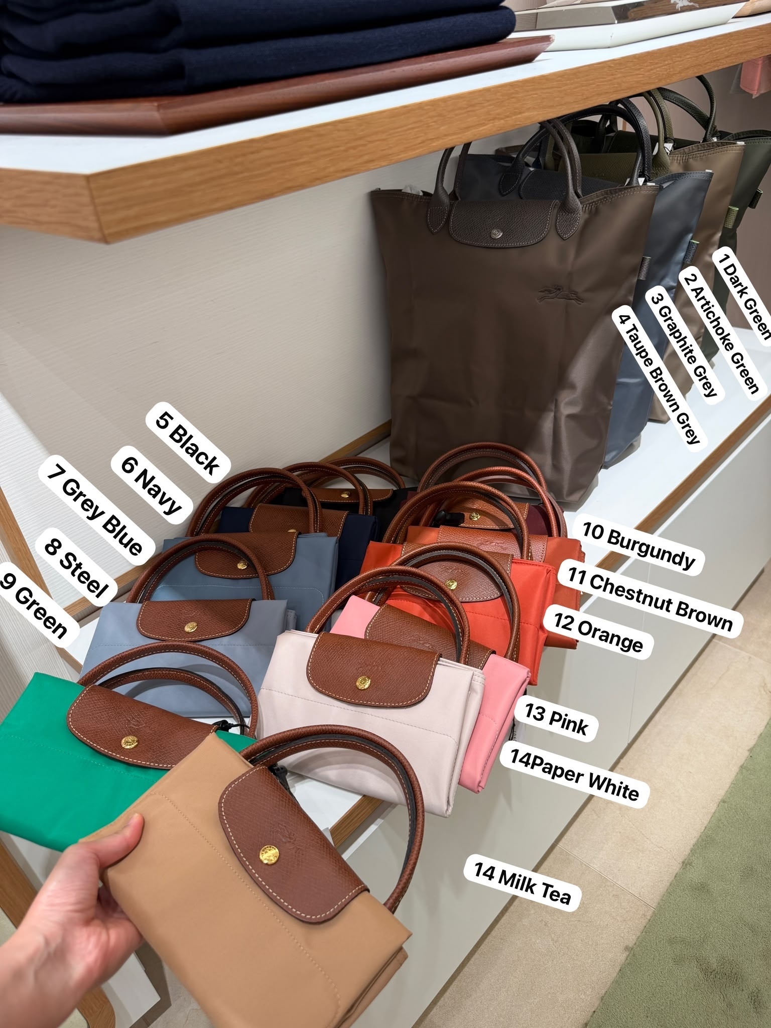 Longchamp le pliage document file tote bag
