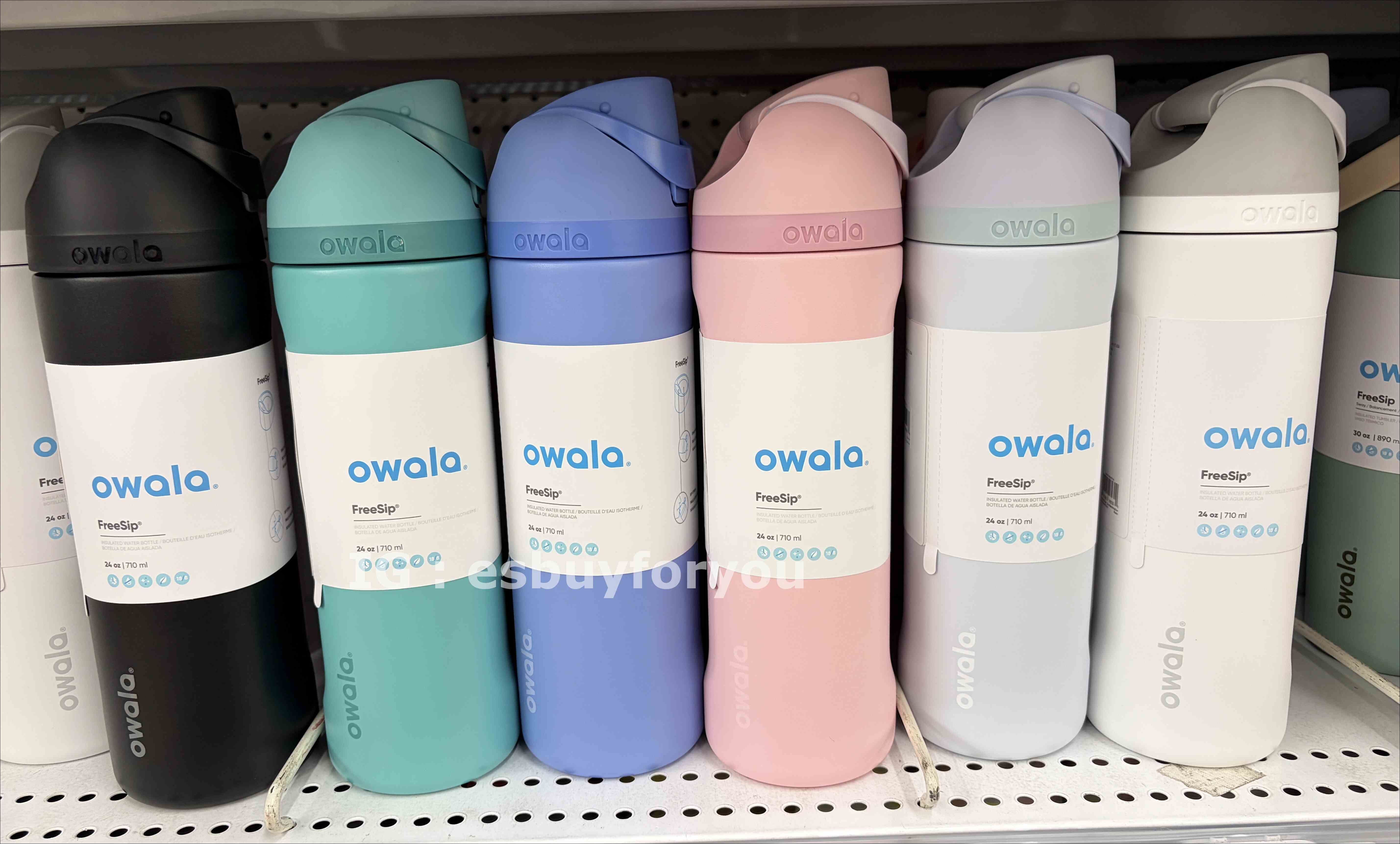 Owala(24oz 710ml) 不鏽鋼 FreeSip 水壺 (內有吸管) (多色)