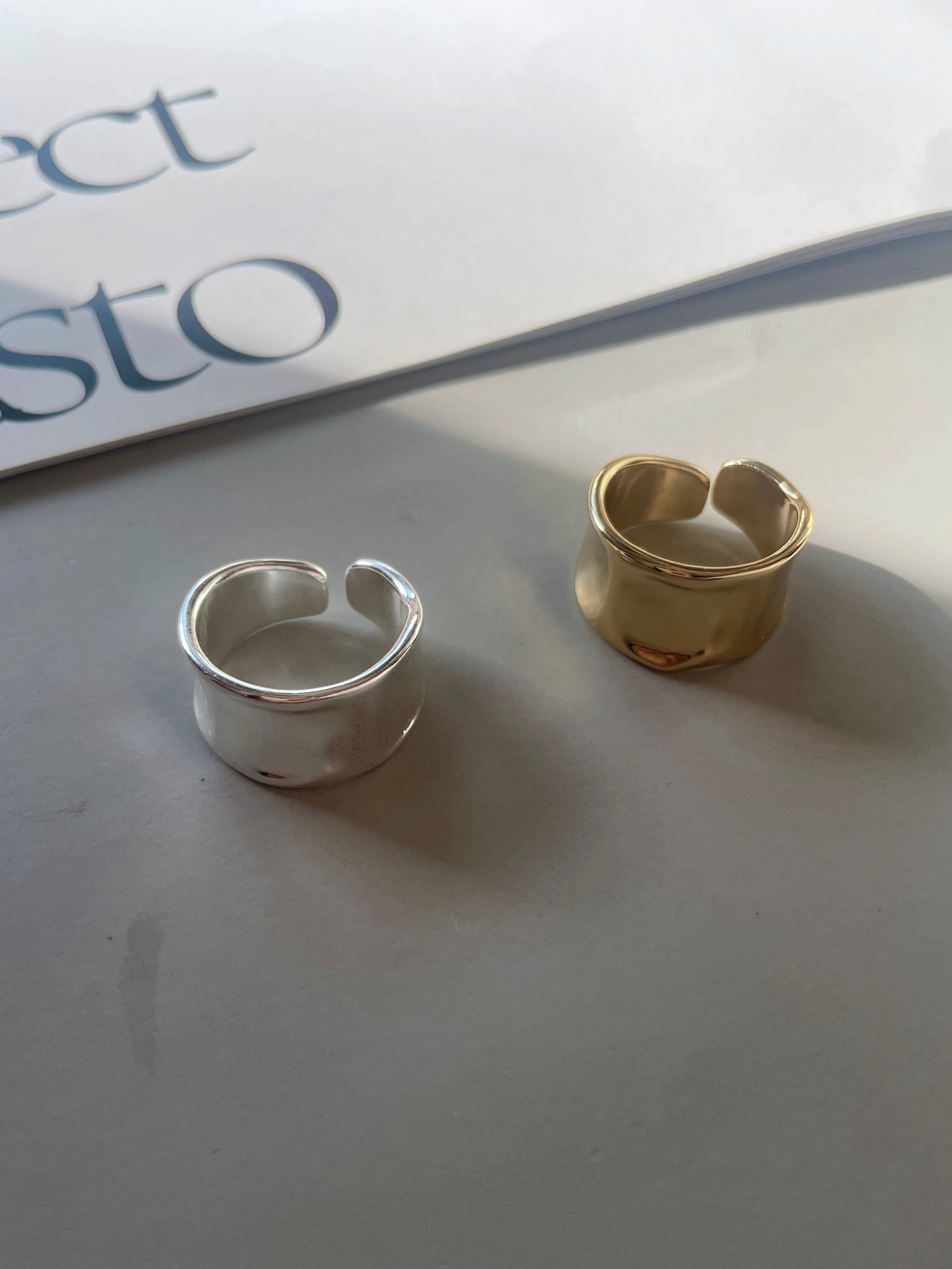 sterling open ring