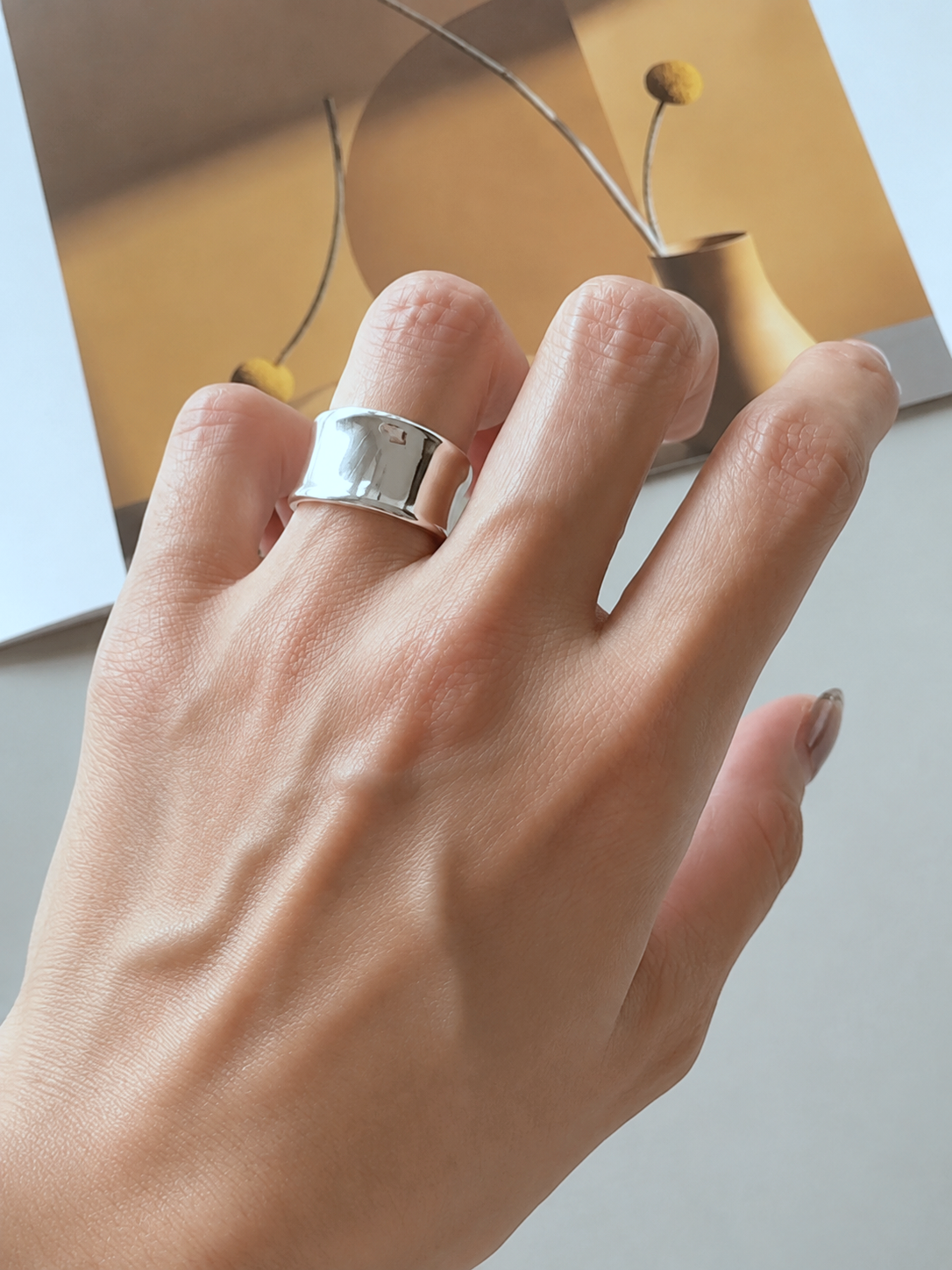 sterling open ring