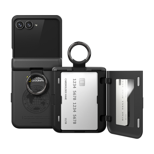 National Geographic - Magnetic Card Door Bumper - Samsung Flip 8 Case 指環插卡貼身手機硬殼 7