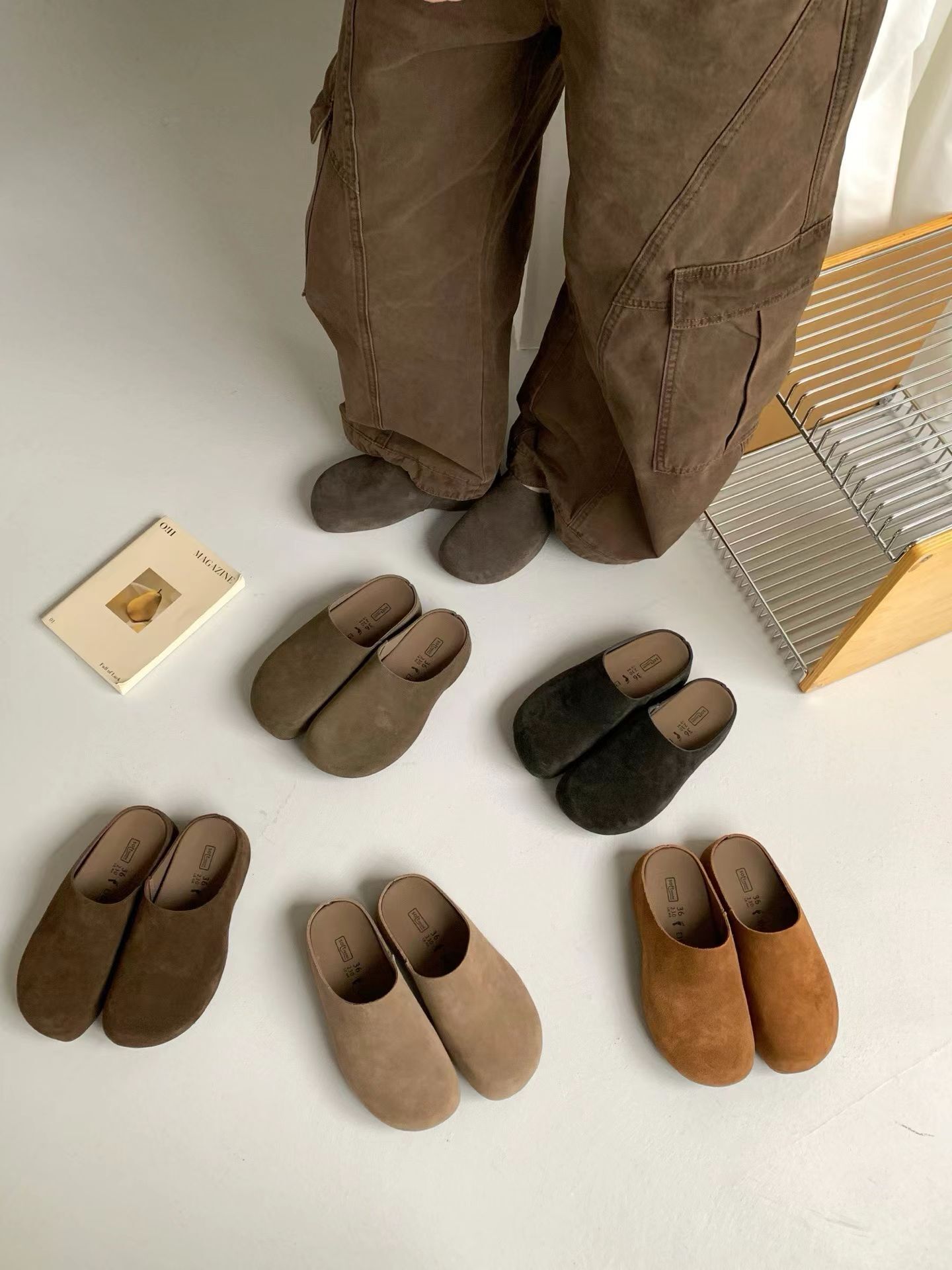 厚底5m百搭兩穿勃肯鞋(35-40)