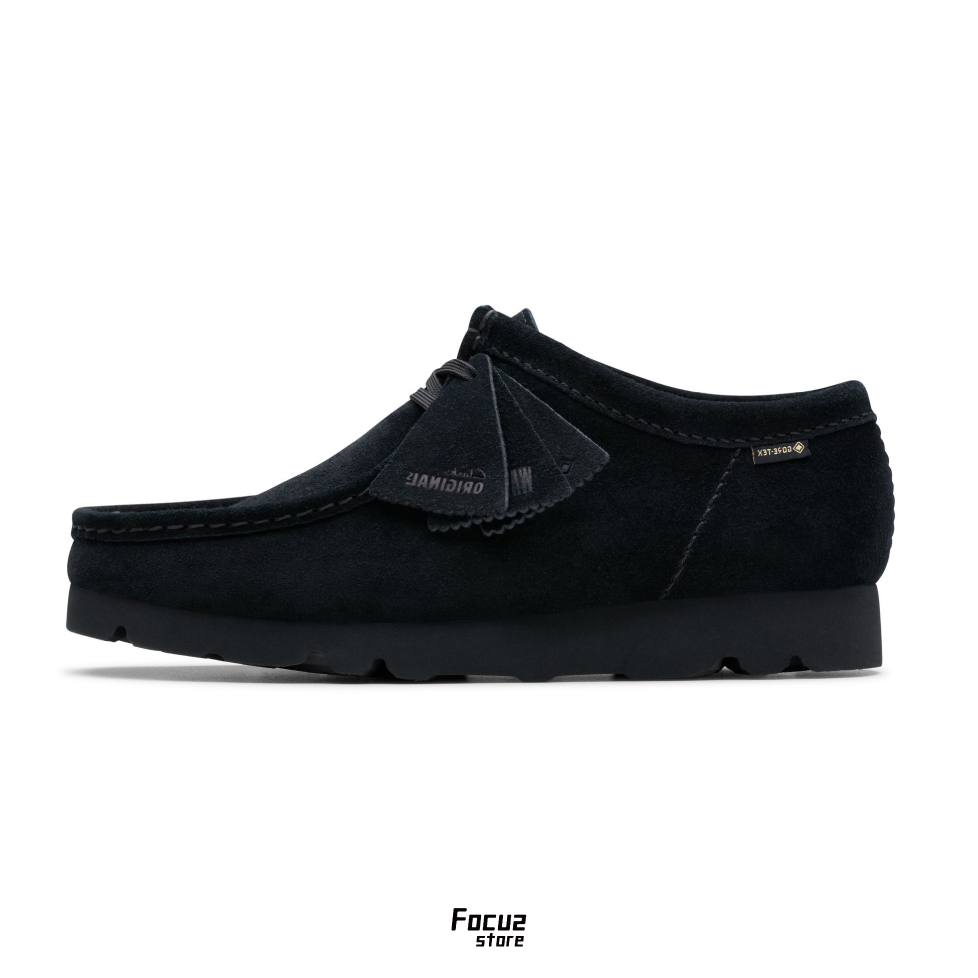 【Focus Store】現貨 Clarks Wallabee GTX "Black" 袋鼠鞋 黑色 防水 CLM79251R