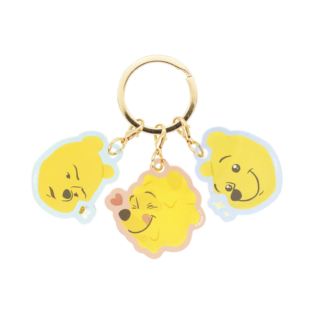 Disney Winnie the Pooh Faces Keychain