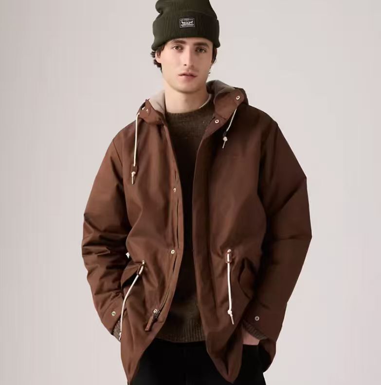 【預購】LEVIS H0815117 Harrison 男裝連帽風縷 (啡色)
