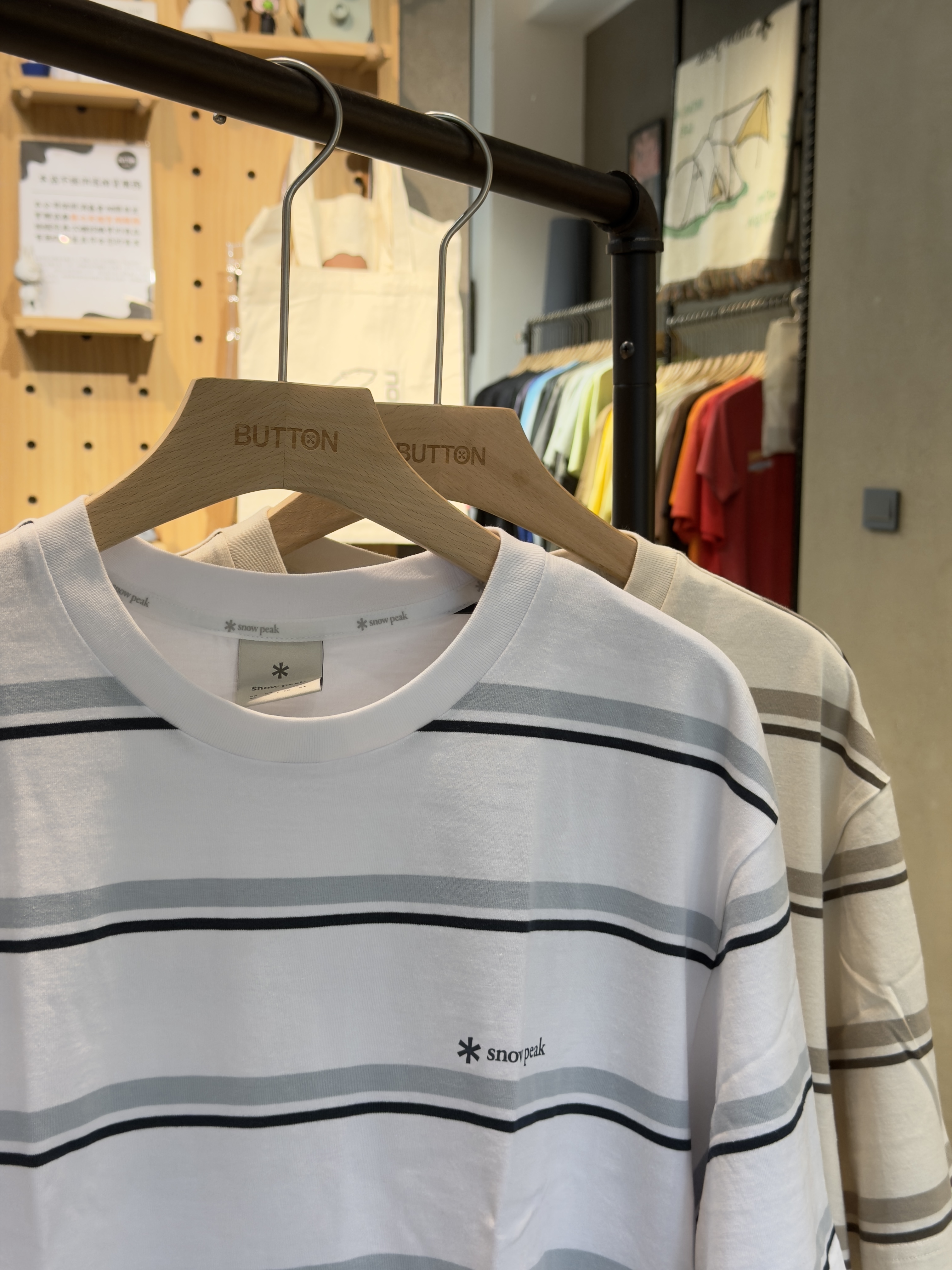 【零碼折扣】Snow Peak Cotton Stripe Short Sleeve T-shirt 25SS 男款 條紋 短tee S25MMFTS49