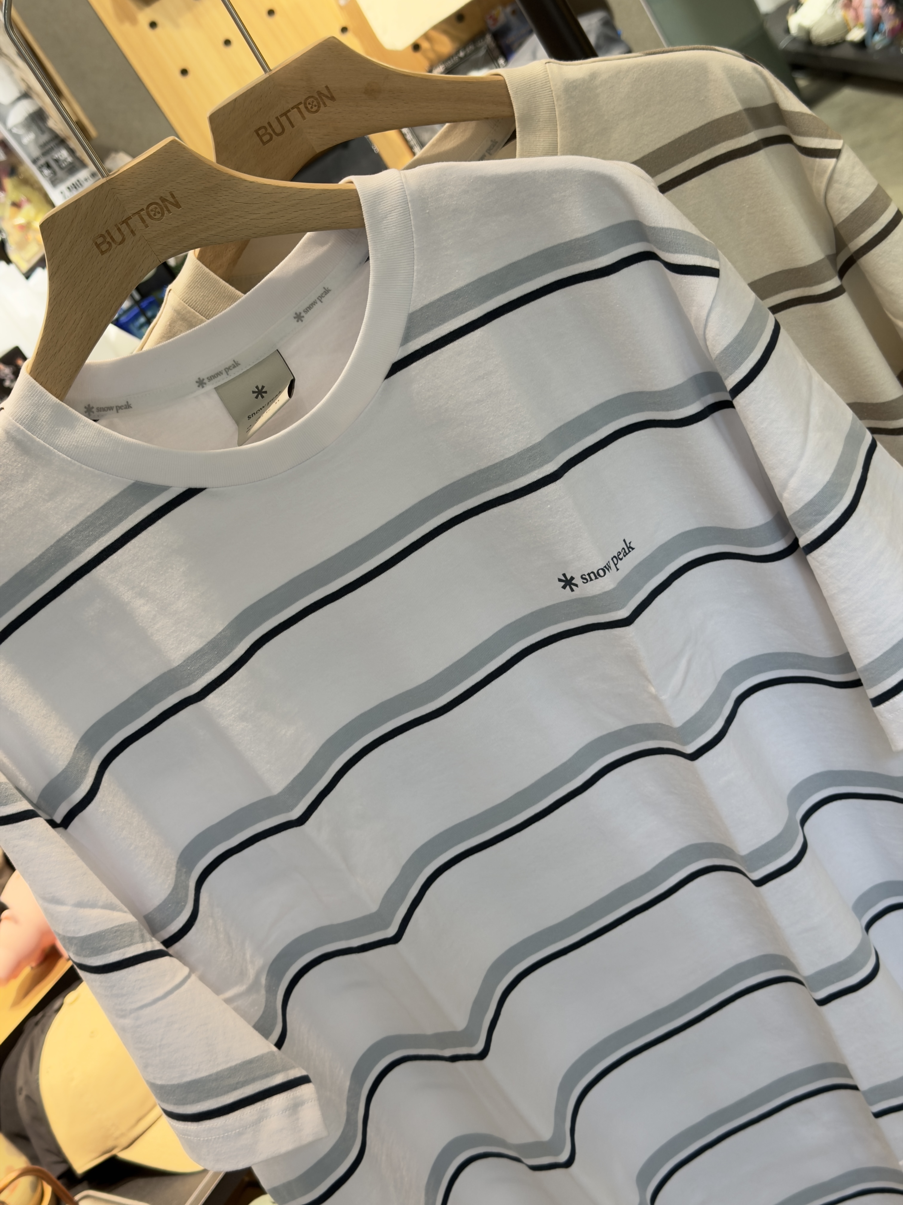 【零碼折扣】Snow Peak Cotton Stripe Short Sleeve T-shirt 25SS 男款 條紋 短tee S25MMFTS49