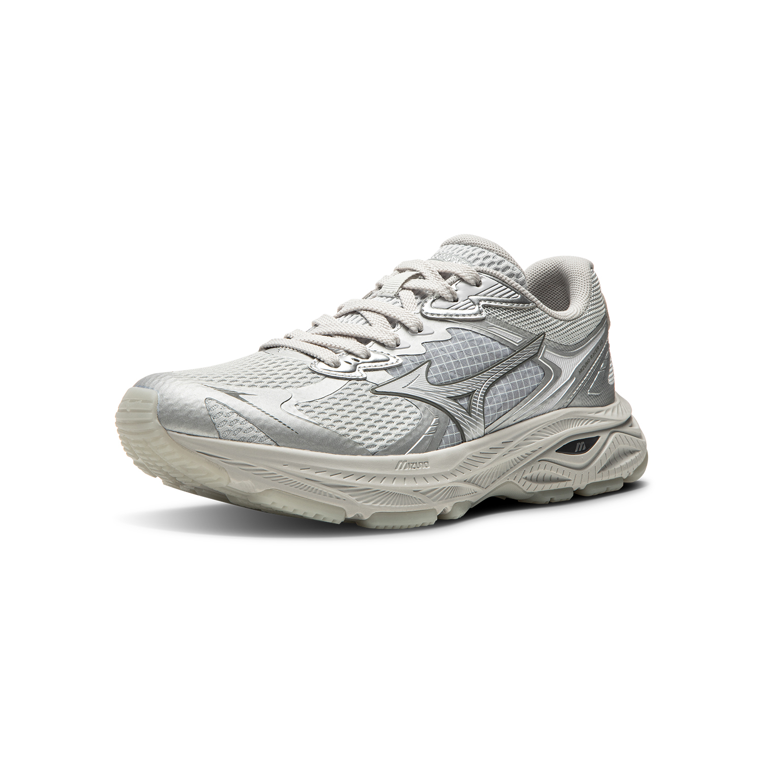 【代購】Mizuno RACER V2 Low top Sprint Running Shoes Unisex Silver D1GH250607