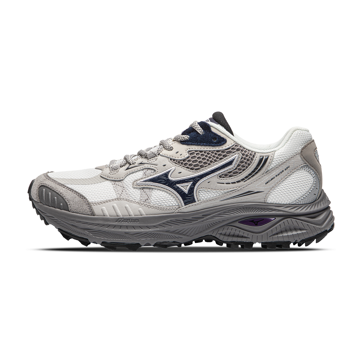 【代購】Mizuno Racer ADV Low top Casual Running Shoes Unisex Light Gray D1GH241223