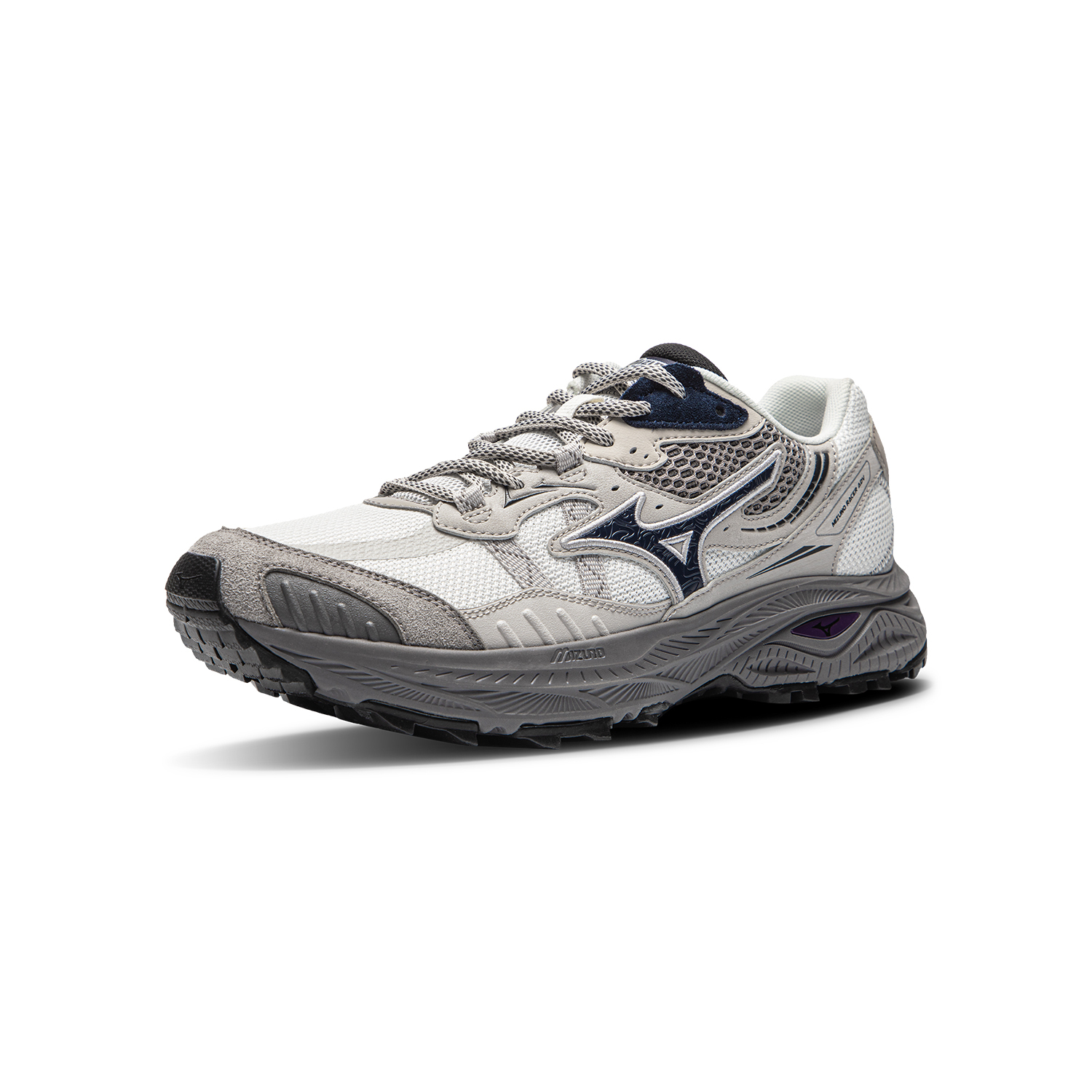 【代購】Mizuno Racer ADV Low top Casual Running Shoes Unisex Light Gray D1GH241223