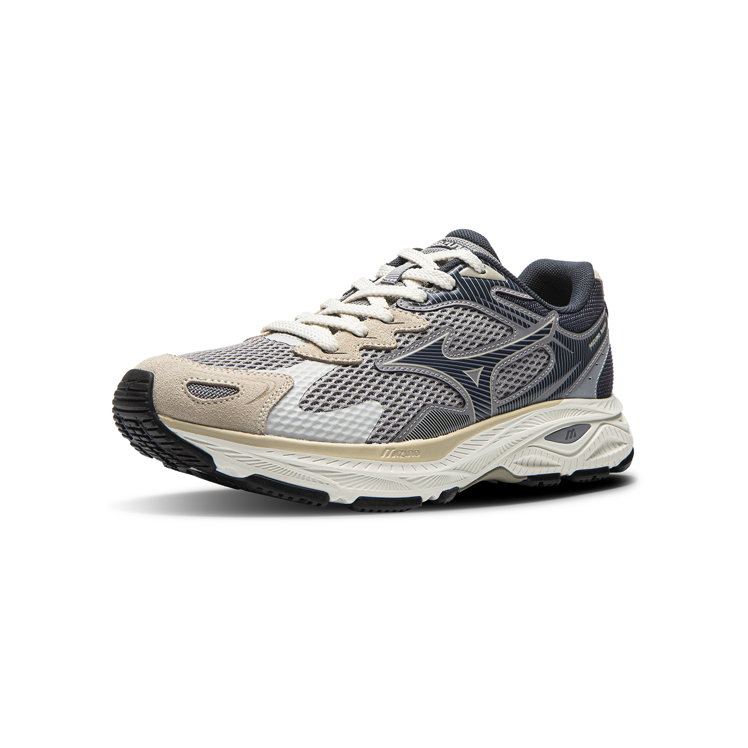 【代購】Mizuno Racer S Low top Running Shoes Unisex Feather Gray D1GH253513