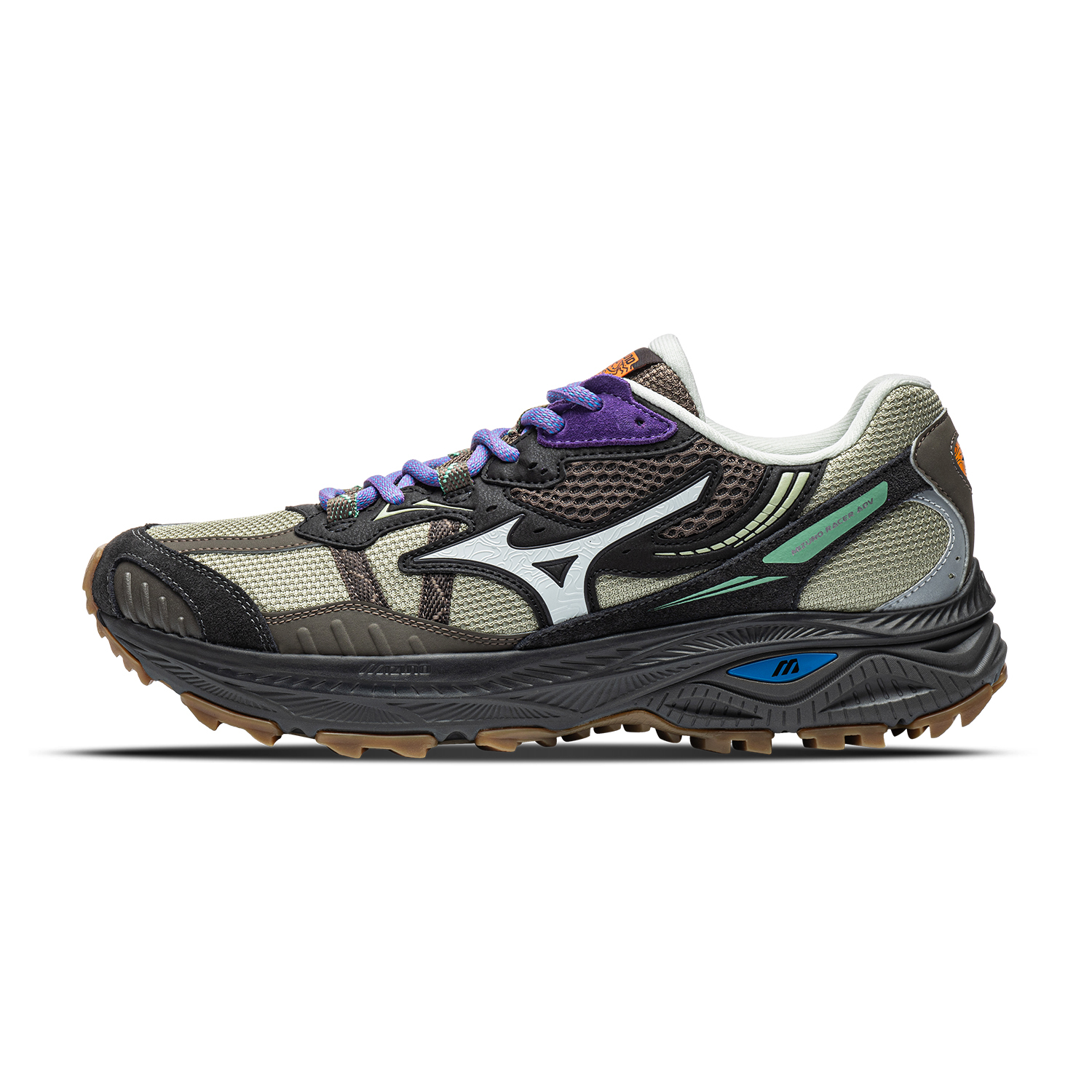 【代購】Mizuno Racer ADV Running Shoes Unisex Low Top Tree Yellow/Grass Hat Bamboo Brown/Liquorice Dark Brown D1GH241221