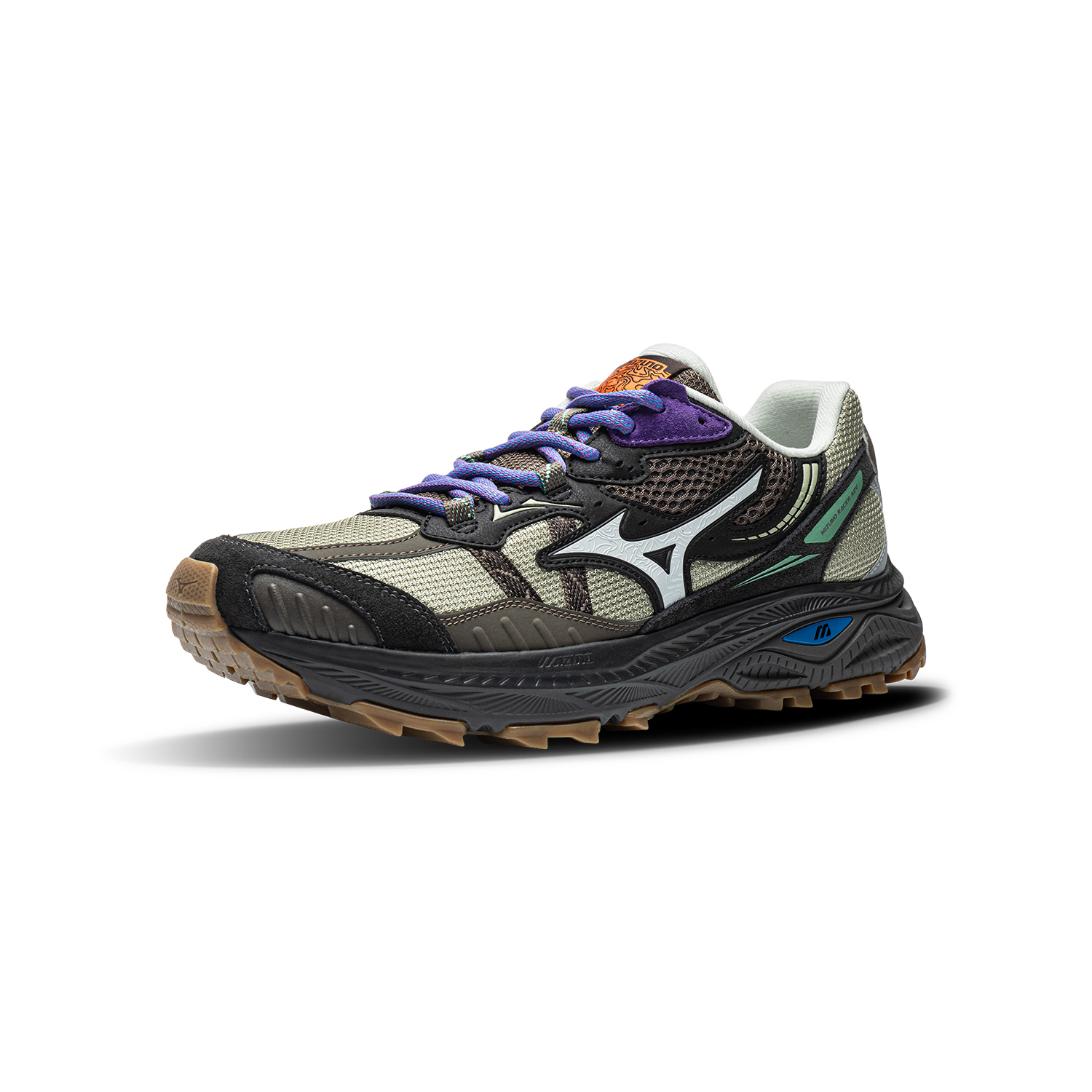 【代購】Mizuno Racer ADV Running Shoes Unisex Low Top Tree Yellow/Grass Hat Bamboo Brown/Liquorice Dark Brown D1GH241221