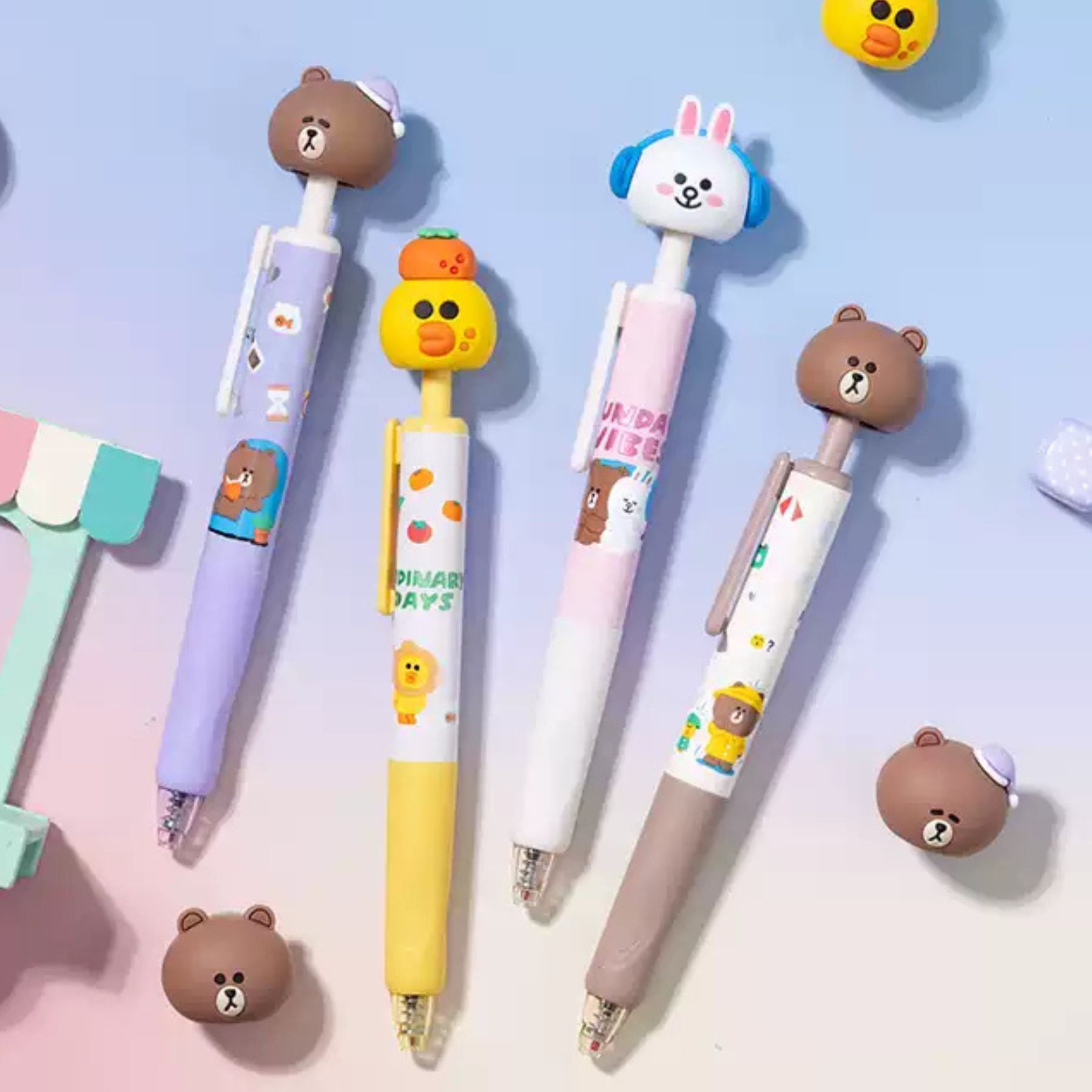 LINE FRIENDS 3D公仔轉轉原子筆