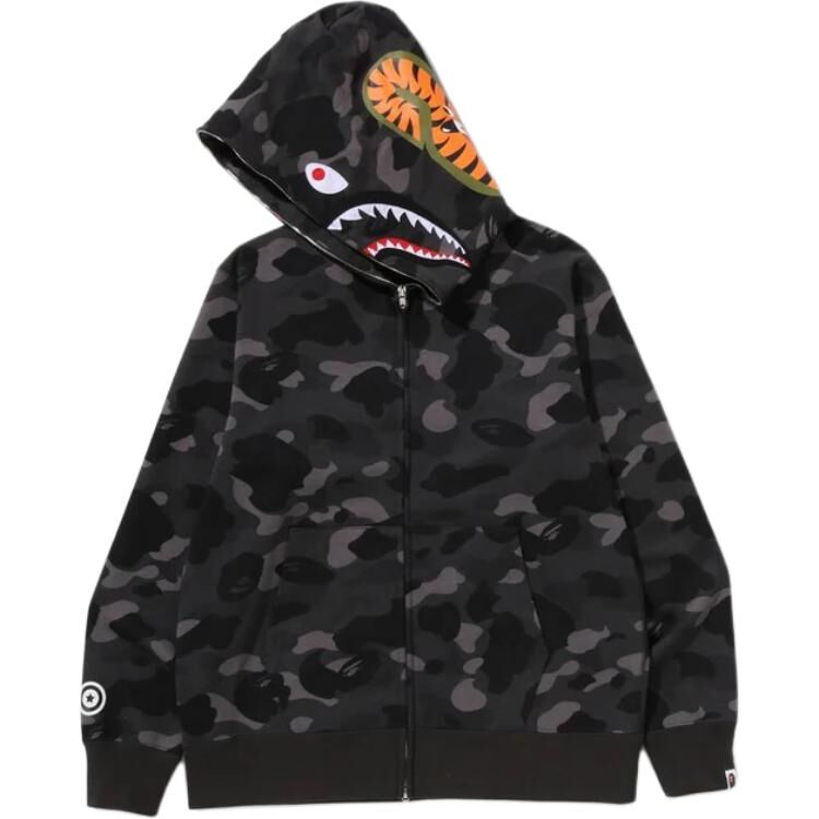 【代購】A BATHING APE SS26 COLOR CAMO SHARK FULL ZIP HOODIE Sweatshirt Unisex 1M20-115-002