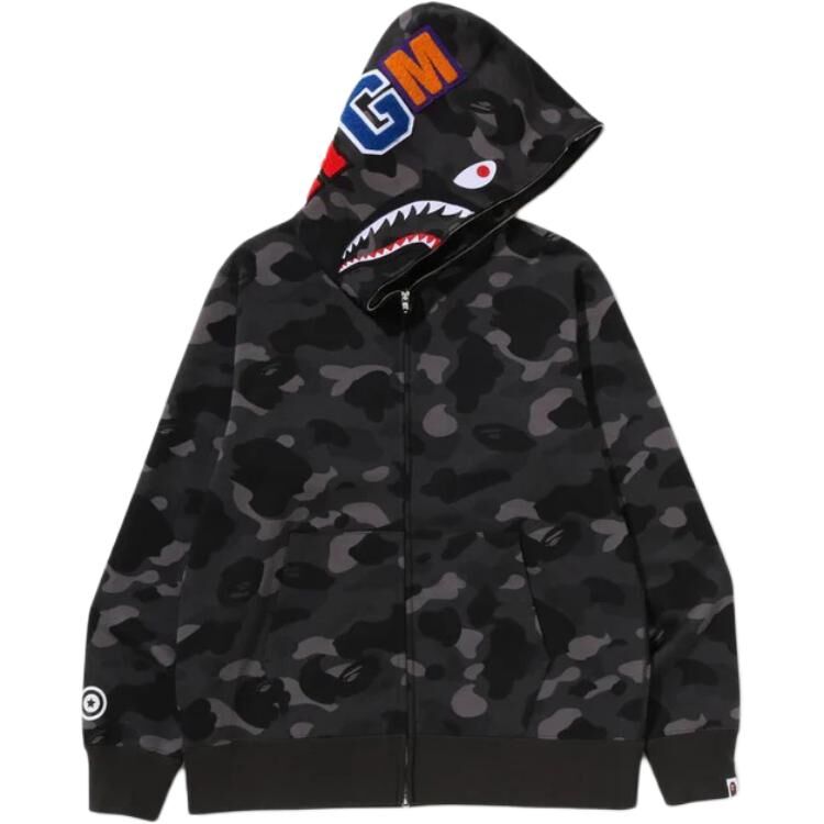 【代購】A BATHING APE SS26 COLOR CAMO SHARK FULL ZIP HOODIE Sweatshirt Unisex 1M20-115-002