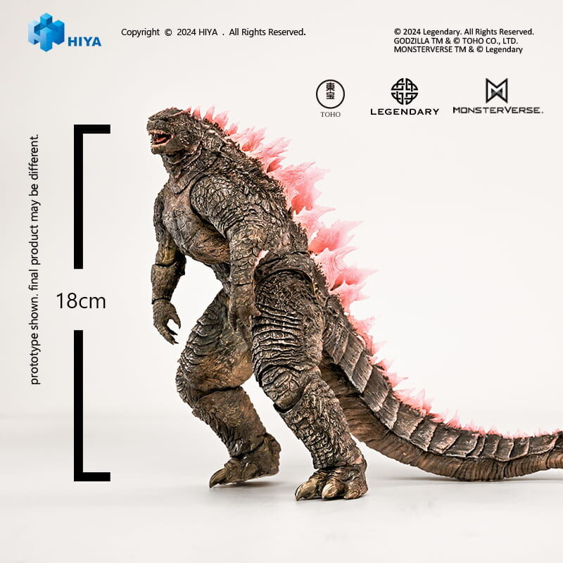預購27/Q1 HIYA 代理版 可動 無比例 E.B.S. 哥吉拉與金剛:新帝國 哥吉拉 Evolved Ver. 18cm