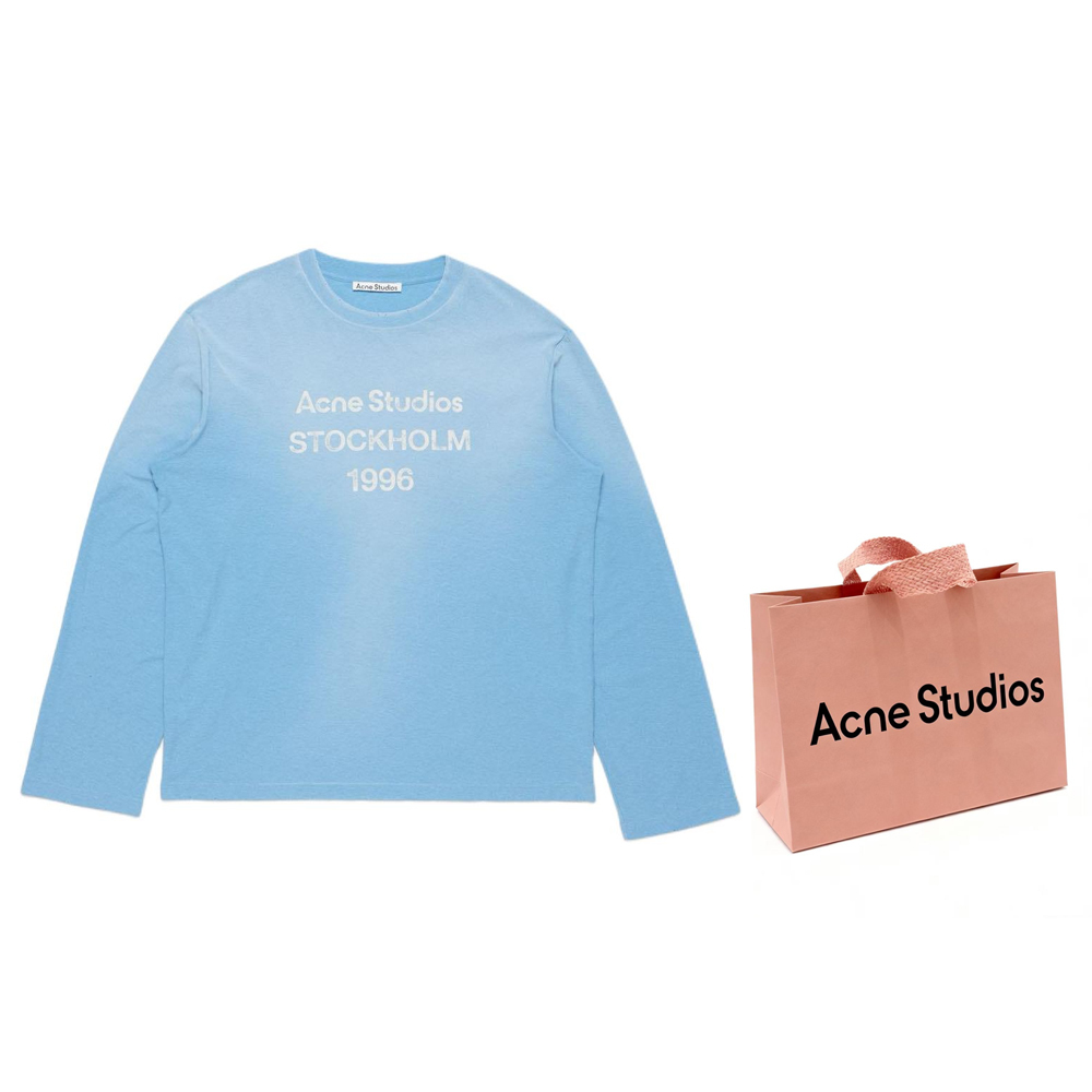 【代購】Acne Studios SS26 T Shirt Unisex Glacier Blue CL0197-CDI