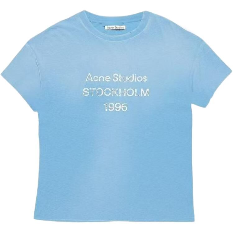 【代購】Acne Studios SS26 T Shirt Unisex Glacier Blue CL0395-CDI