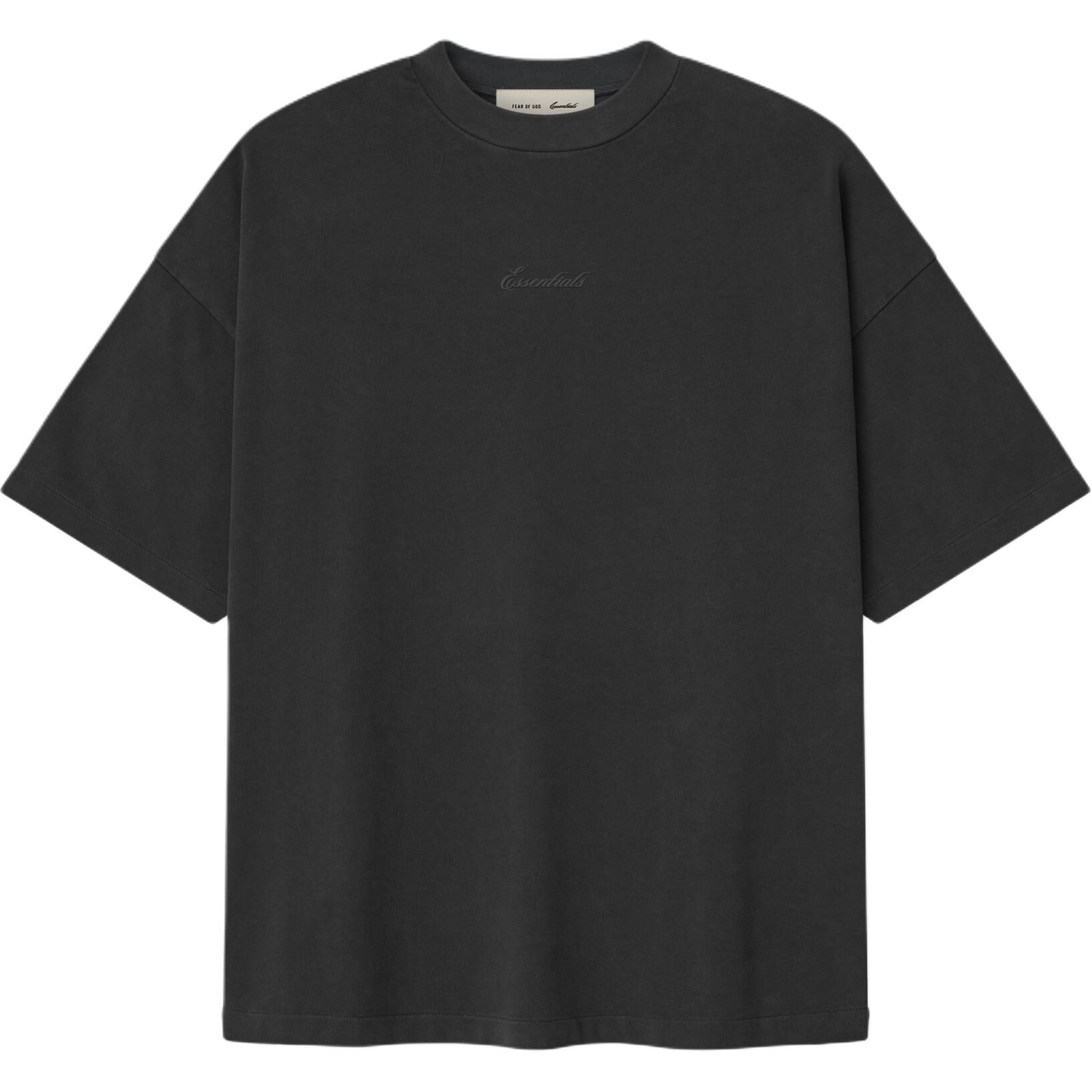【代購】Fear Of God Essentials SS26 SIGNATURE 90'S SHORT SLEEVE TEE FADED BLACK T Shirt Unisex 125SP264471F