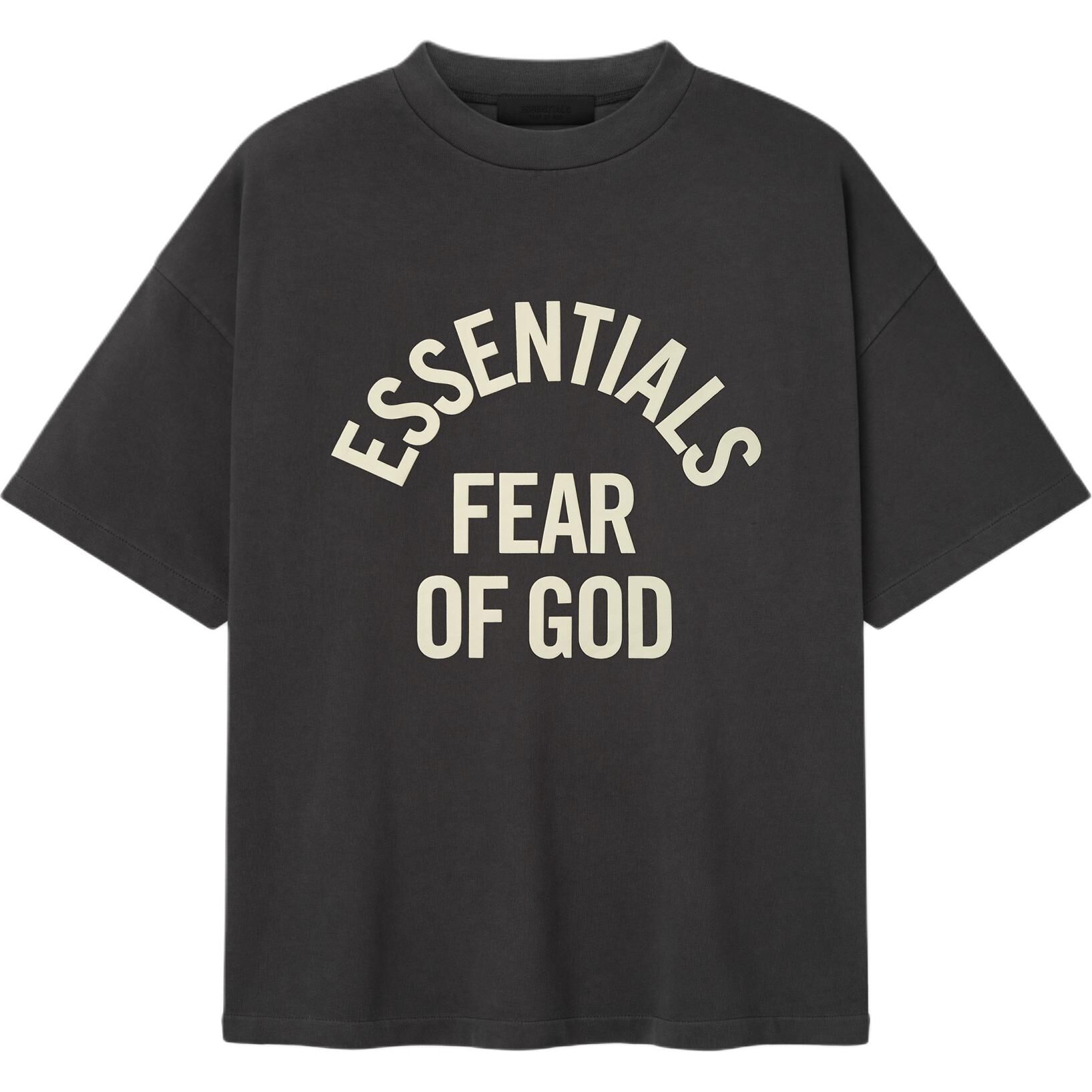 【代購】Fear Of God Essentials SS26 CAMPUS 90'S SHORT SLEEVE TEE FADED BLACK T Shirt Men's 125SP262001F