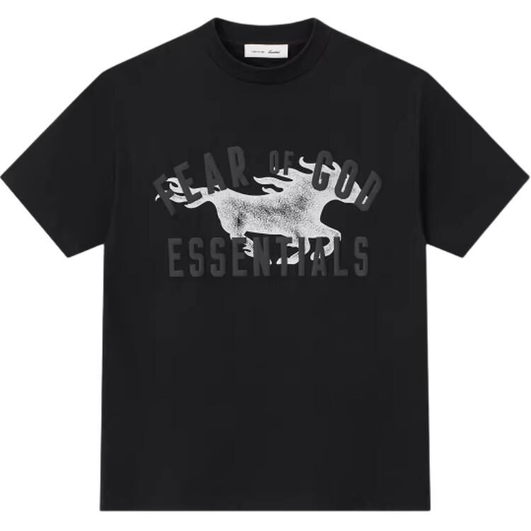 【代購】Fear Of God Essentials SS26 CLASSIC TEE VINTAGE BLACK T Shirt Unisex 125SP264611F