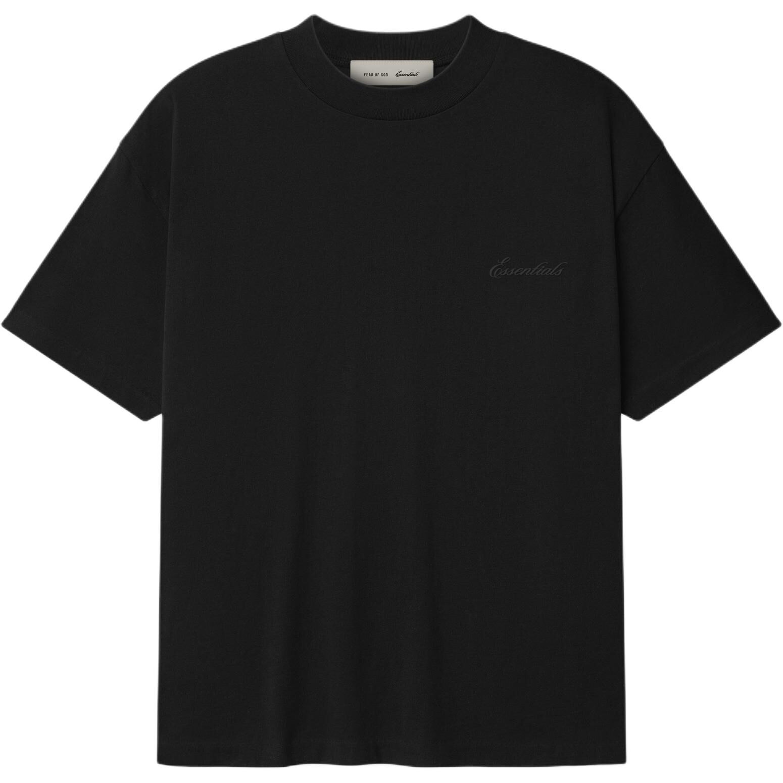 【代購】Fear Of God Essentials SS26 CLASSIC SHORT SLEEVE TEE VINTAGE BLACK T Shirt Unisex 125AS264492F