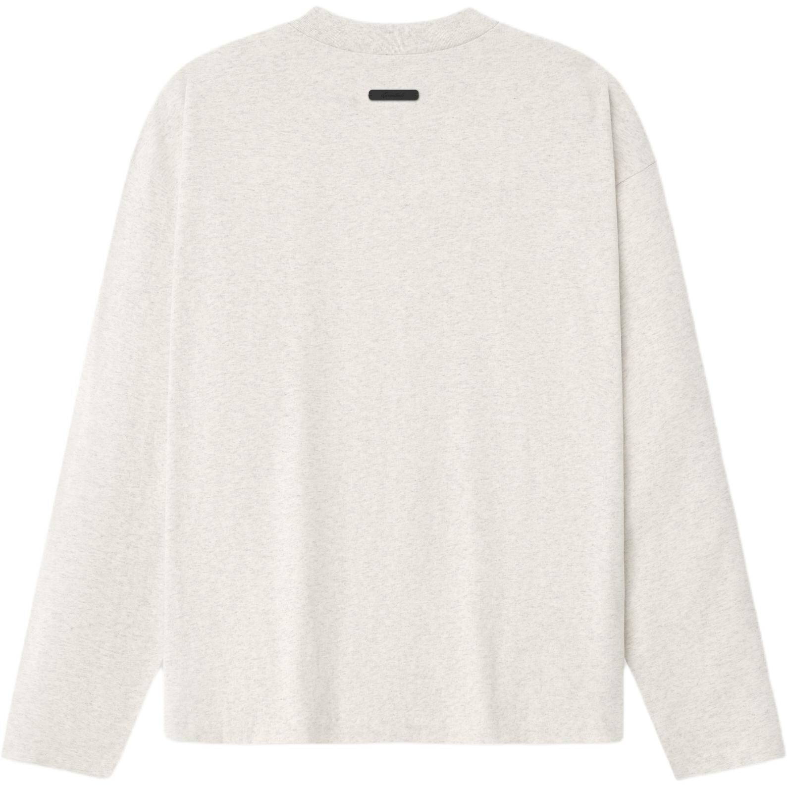 【代購】Fear Of God Essentials SS26 CLASSIC FIT LONG SLEEVE TSHIRT OATMEAL HEATHER T Shirt Unisex 125AS264502F